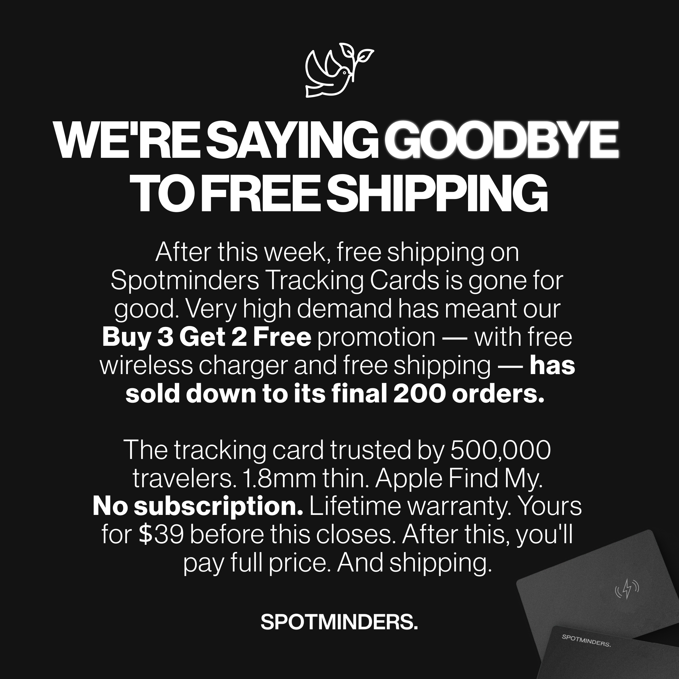 Bestsmarttech Facebook ad: Final Units at $39, Then the Price Goes Back
