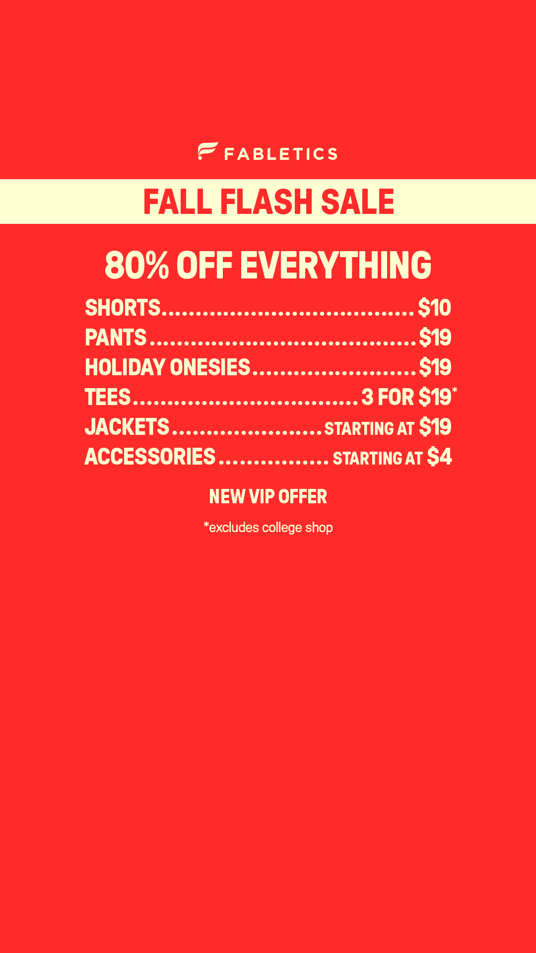 Fabletics Men Facebook ad: Shop all things Fabletics with these exclusive introductory…