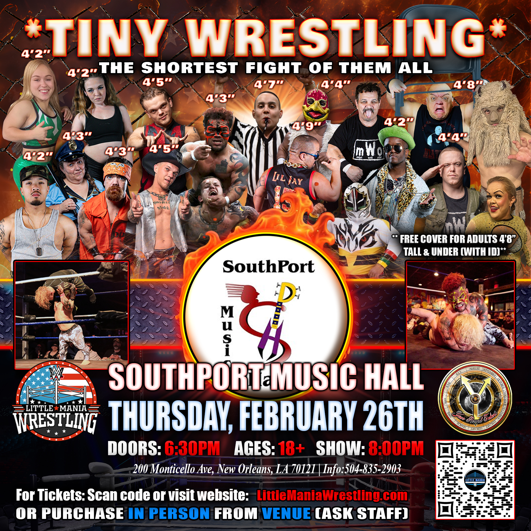 Little Mania Wrestling Facebook ad