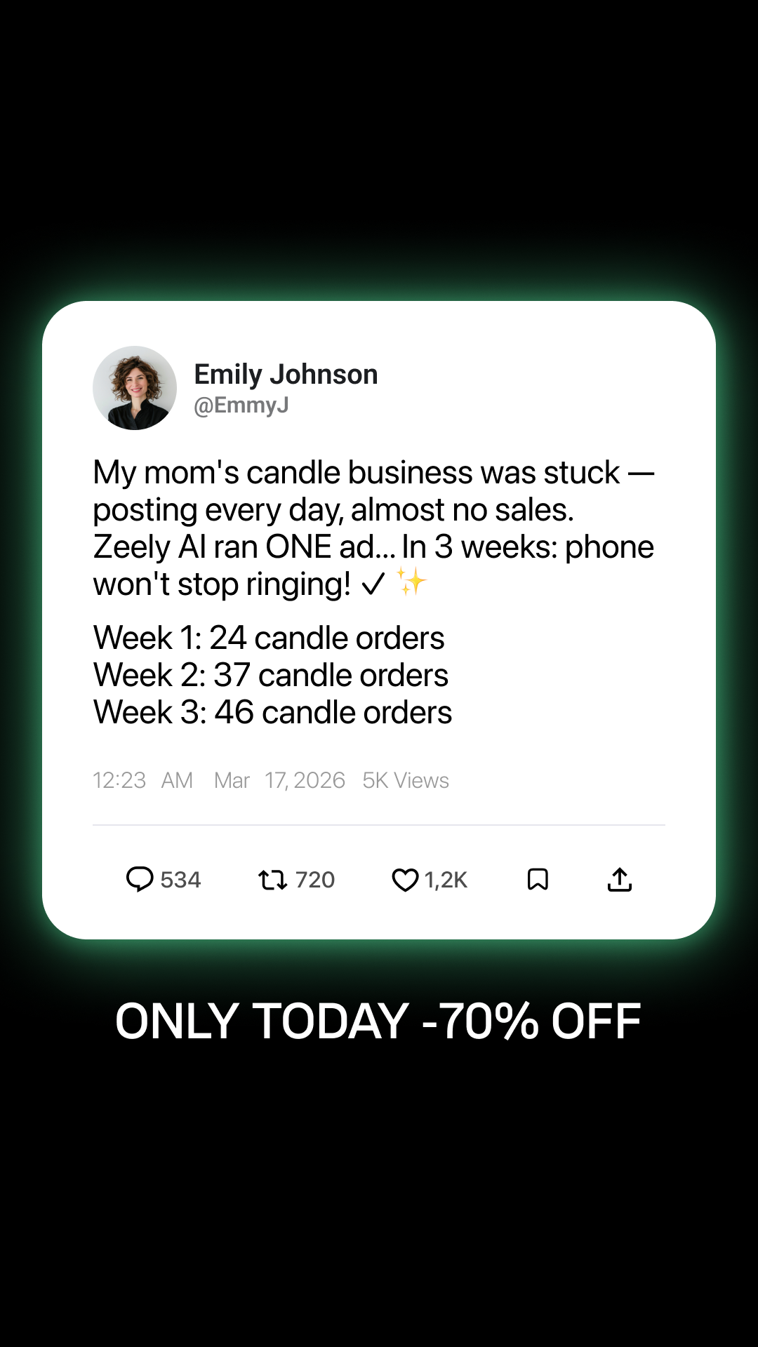 Zeely Facebook ad