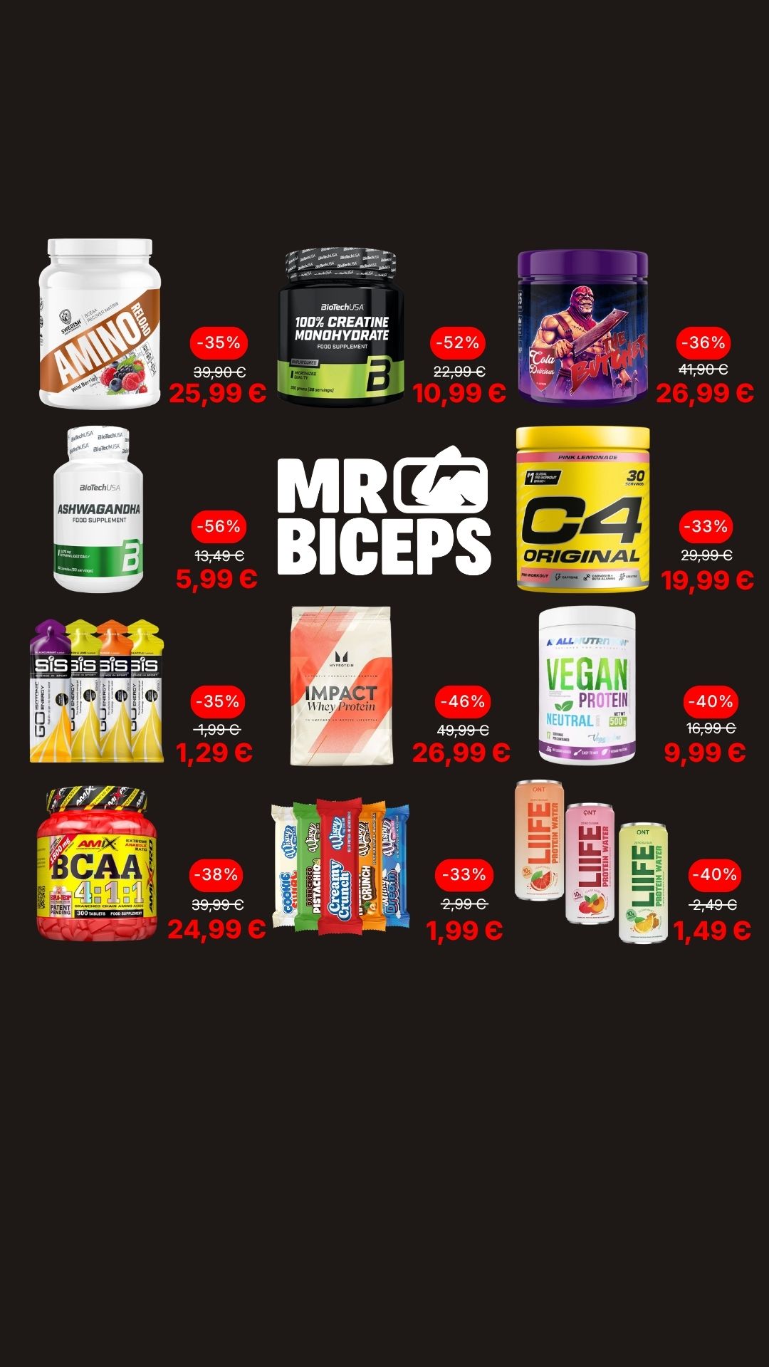 MrBiceps - Maisto Papildai Facebook ad