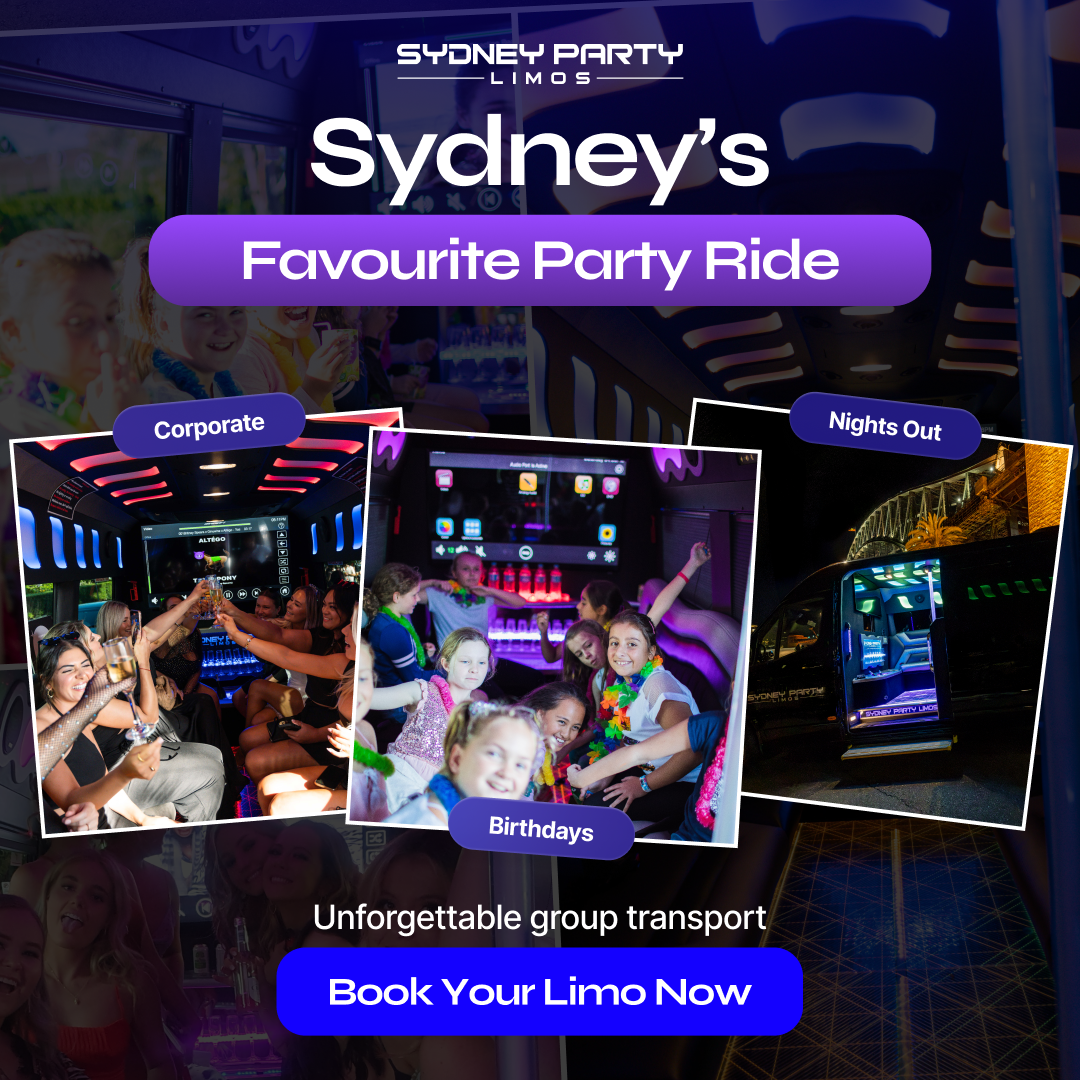 Sydney Party Limos Facebook ad from May 11, 2026