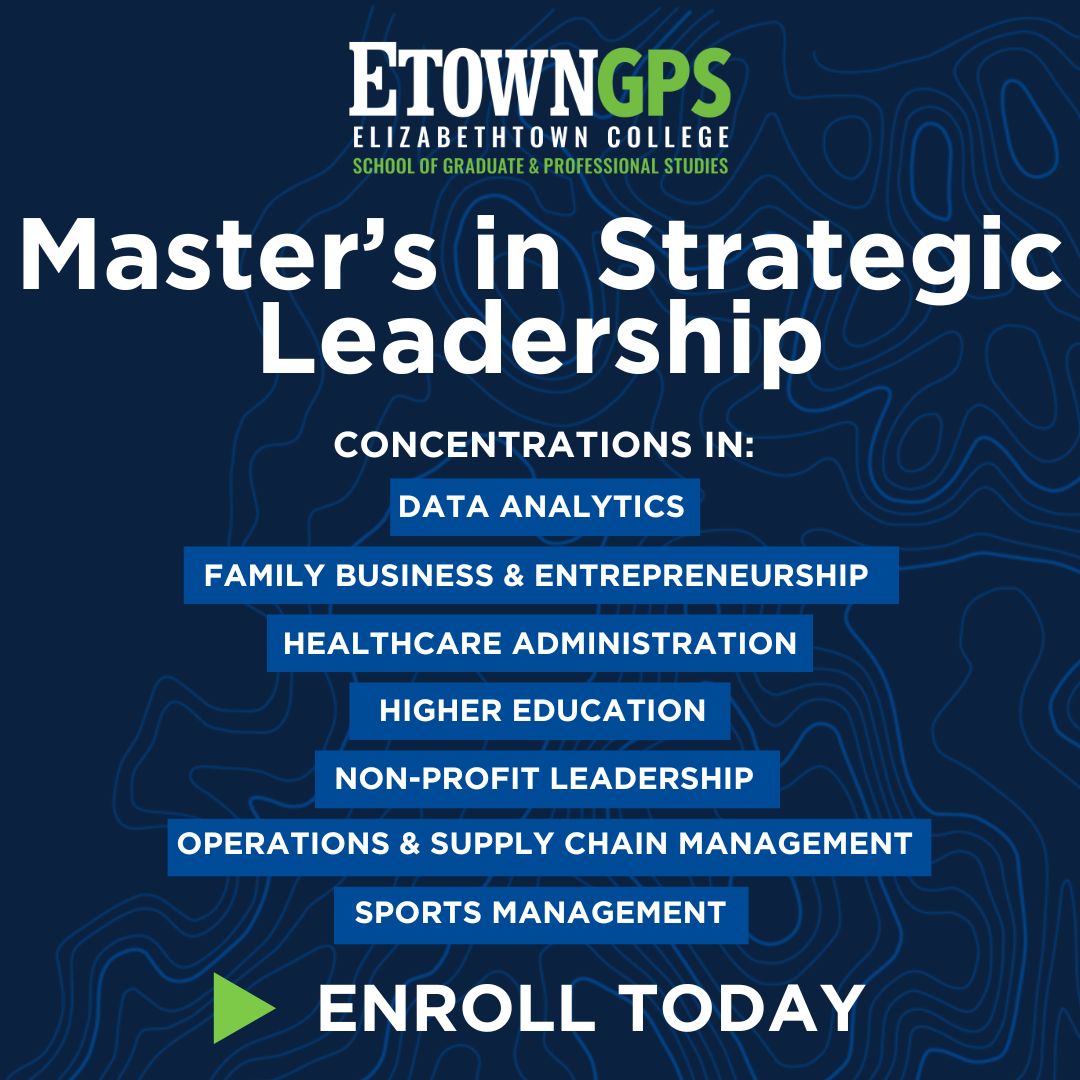 Elizabethtown College Facebook ad: Take Your Career Further. Faster.