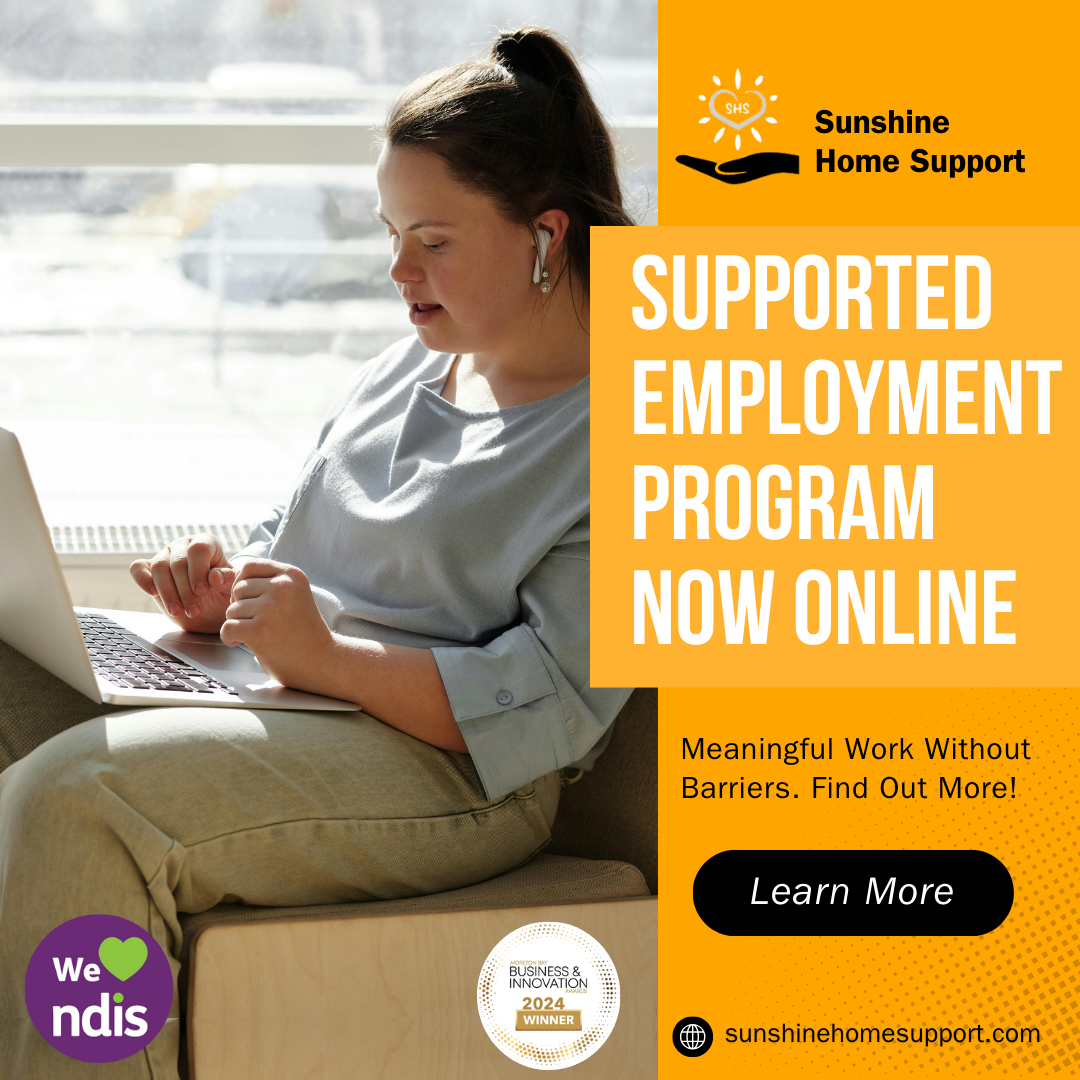 Sunshine Home Support Facebook ad: Work From The Comfort Of Your Home