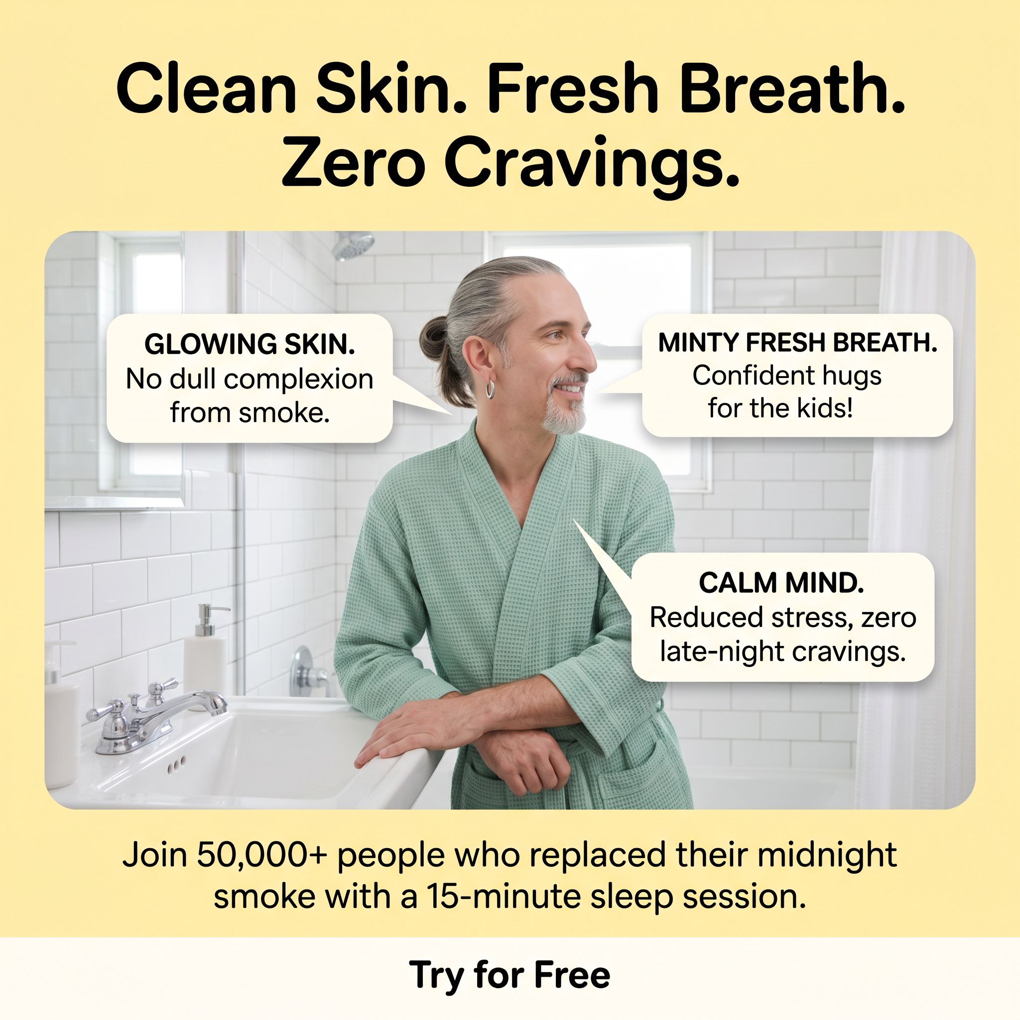 Hypnosis to Stop Smoking Facebook ad