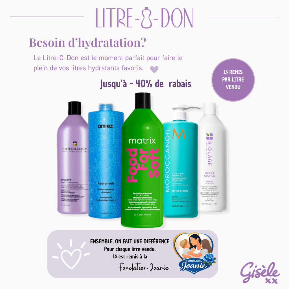 Gisèle Produits de Beauté Facebook ad: Beauté & solidarité réunies