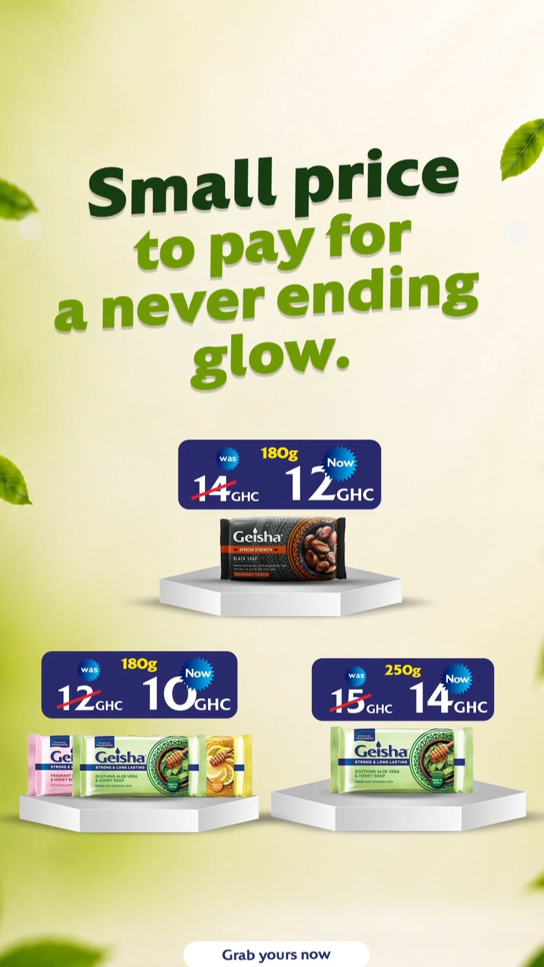 Geisha Facebook ad: When your most effective and natural soap is…