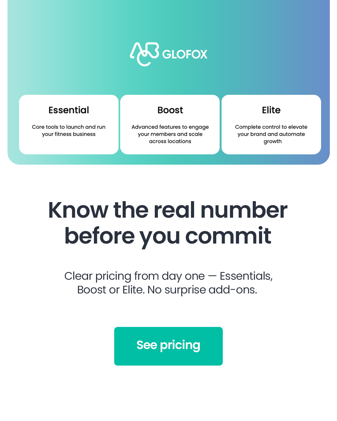 ABC Glofox Facebook ad from Aug 17, 2026