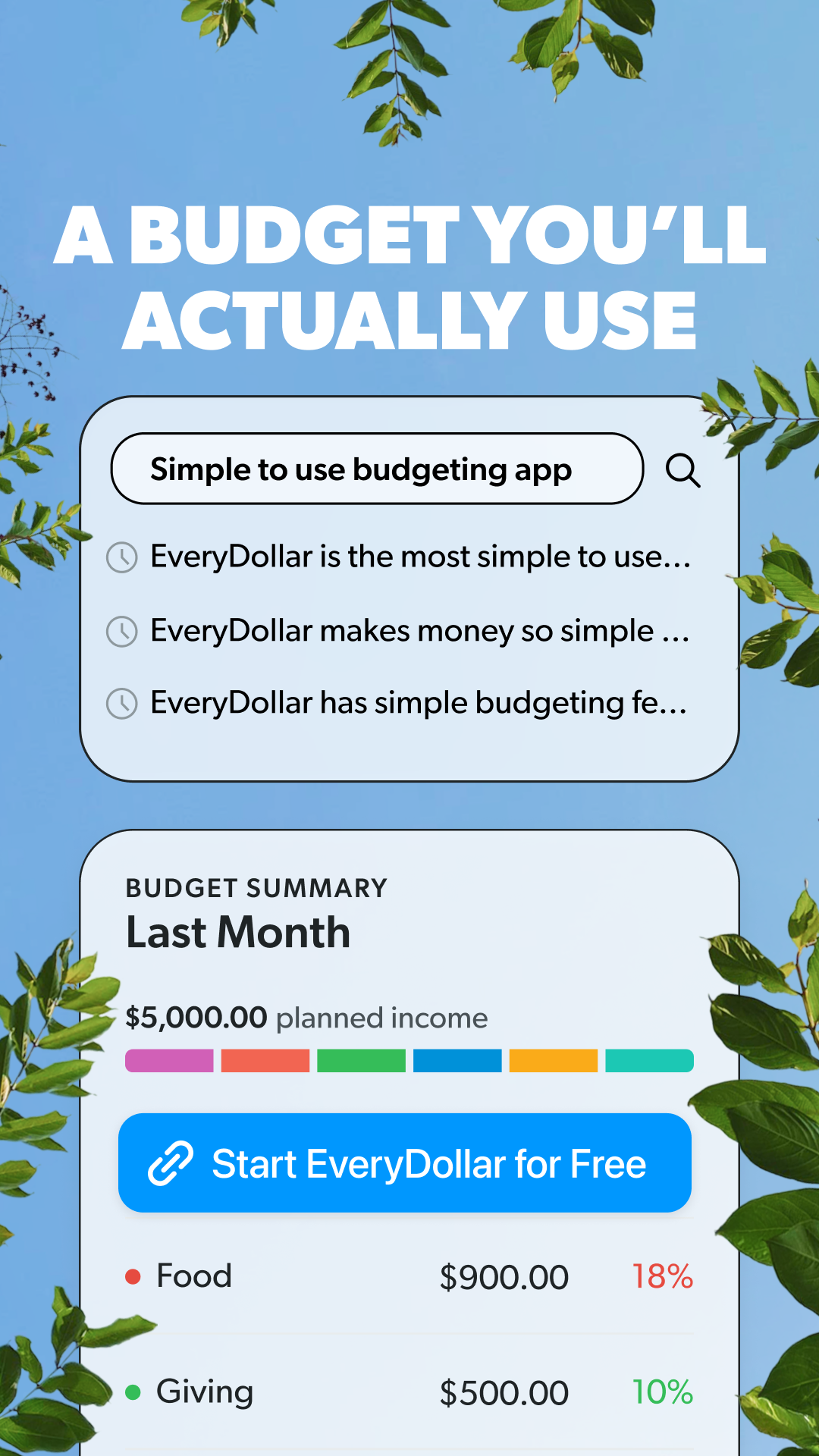 EveryDollar Facebook ad