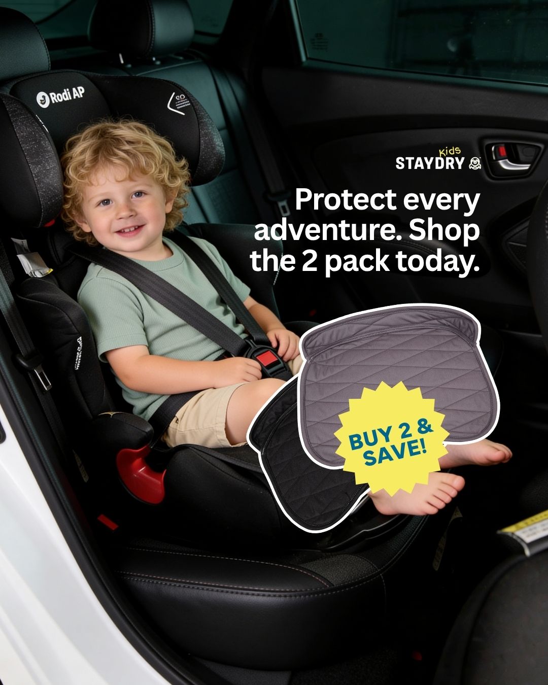 Staydry Kids Facebook ad from Jul 9, 2026