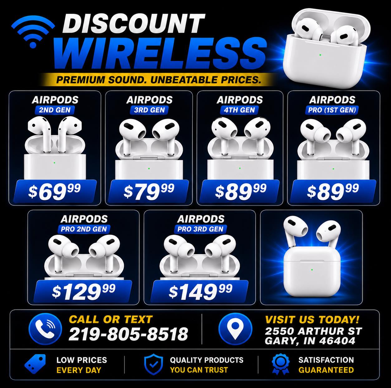 Discount Wireless Facebook ad: Best Dealz on Electronics & Accessories in Town