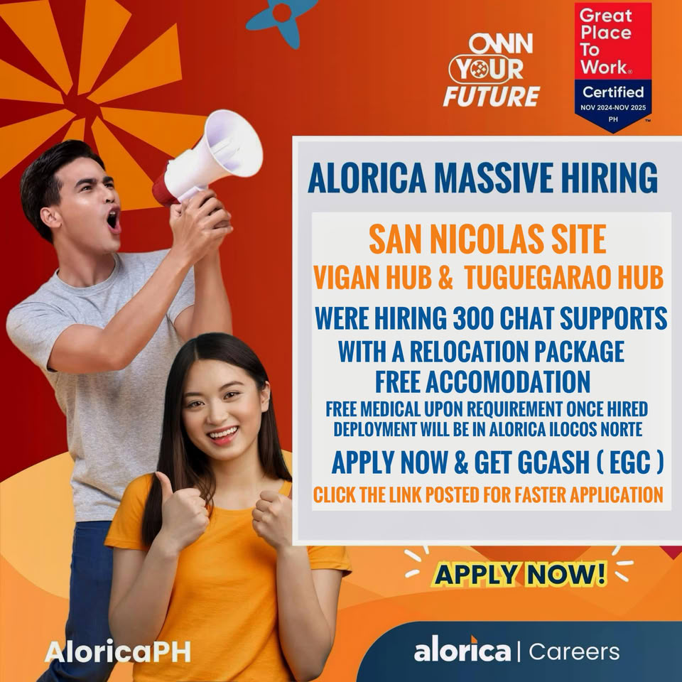 Alorica ERP Jobs Facebook ad: HOW TO APPLY