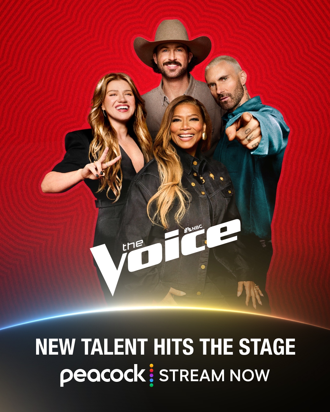 Peacock TV Facebook ad: Stream The Voice Now
