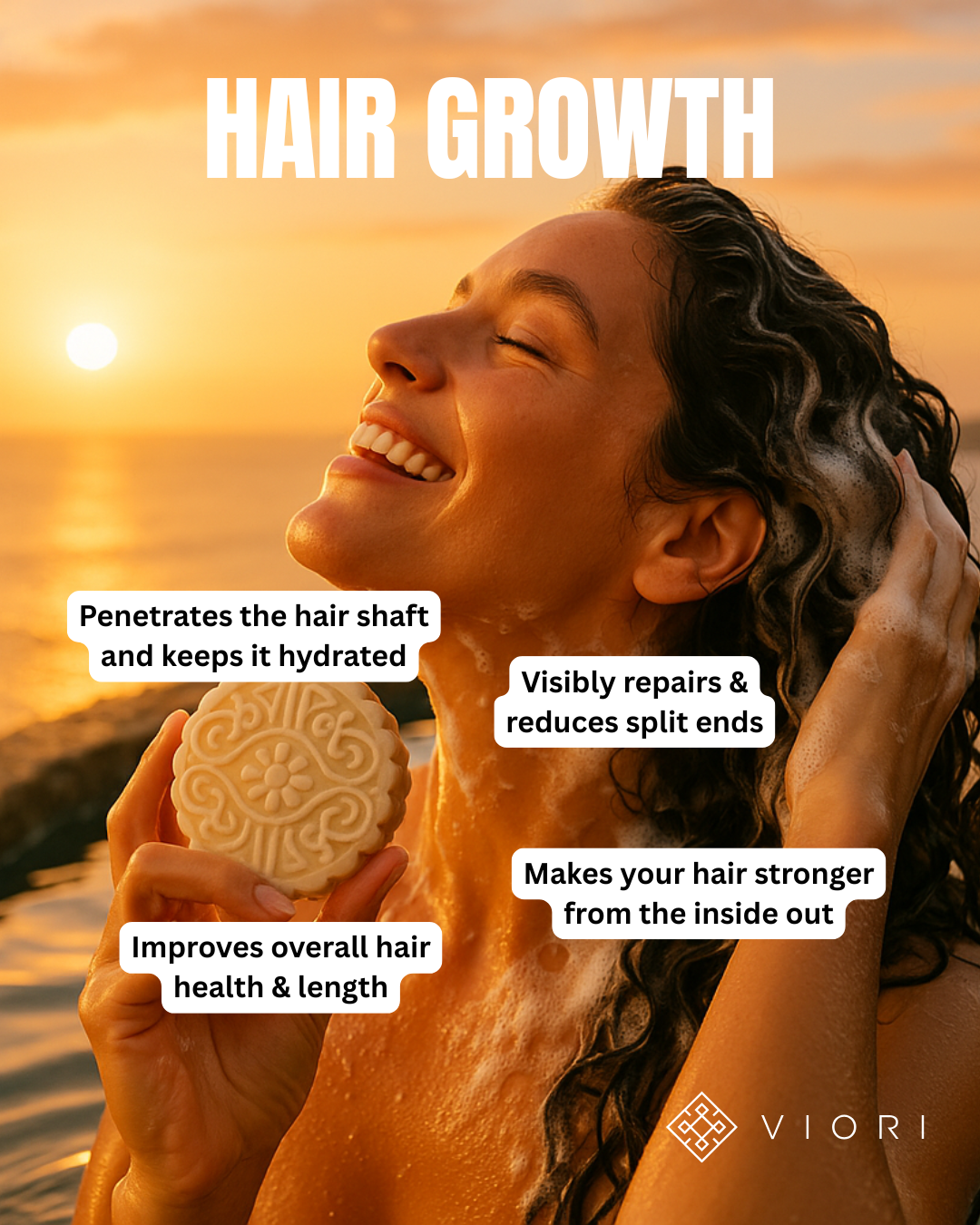 Hair & Beauty Hacks Facebook ad: Thick Hair Energy
