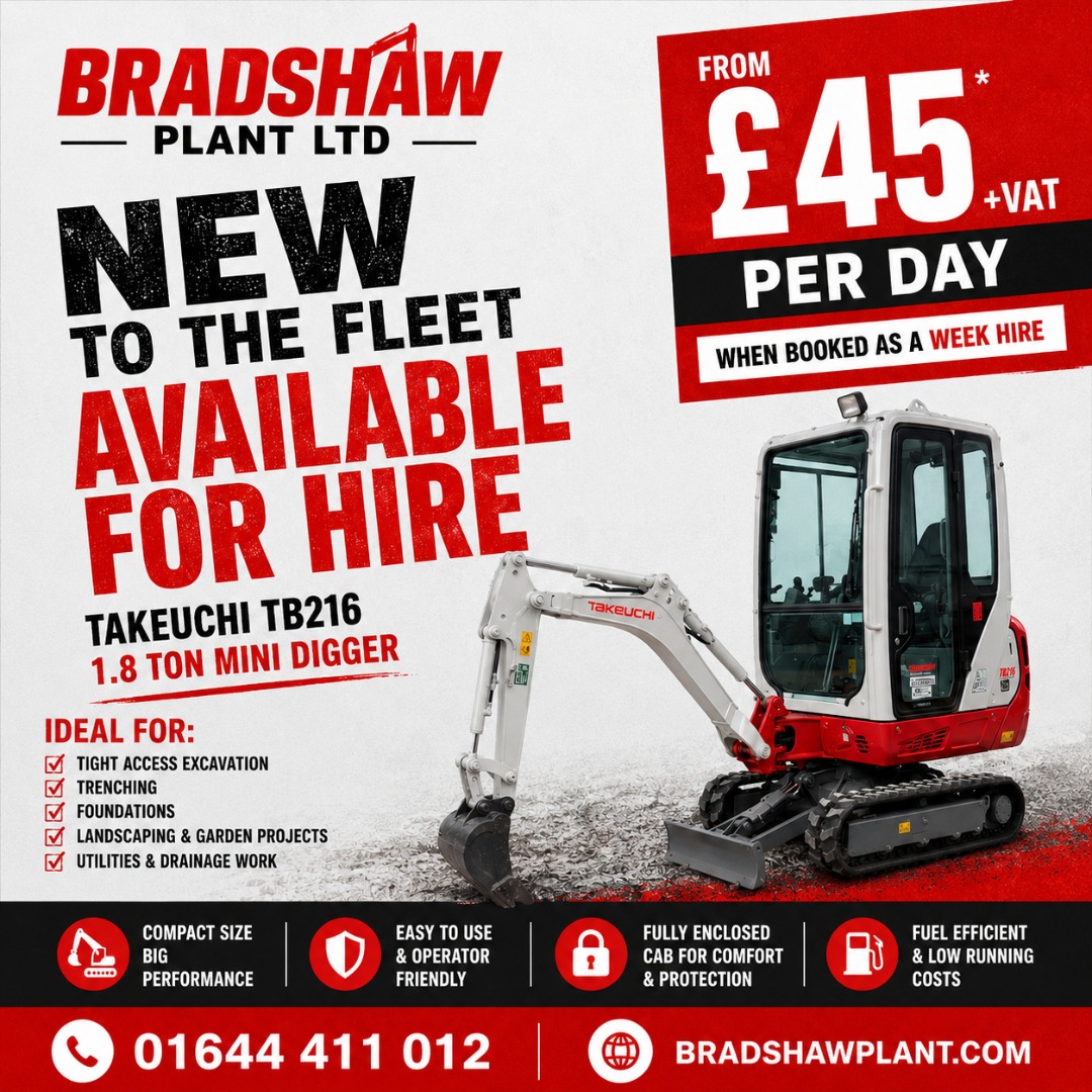 Bradshaw Plant Ltd Facebook ad: Perfect for landscapers, tree surgeons, farms…