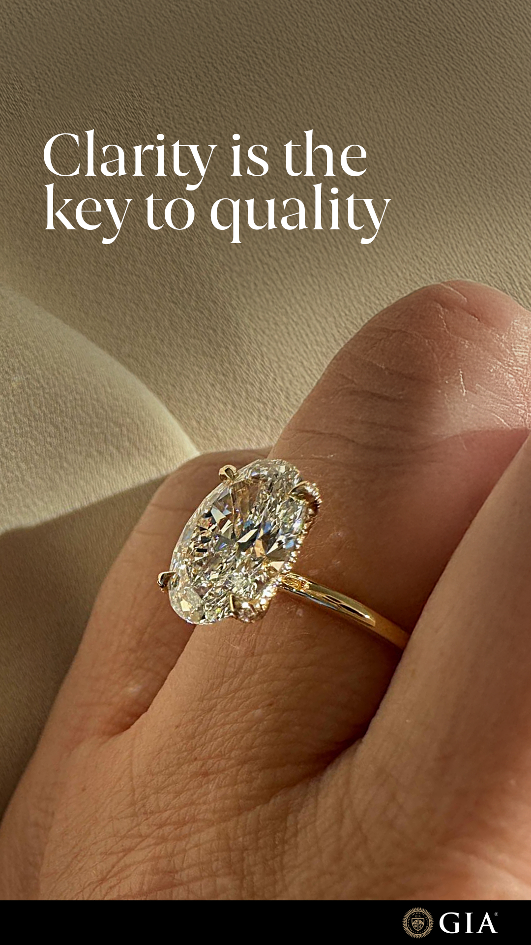 4Cs of Diamond Quality by GIA Facebook ad: Every Diamond is Unique
