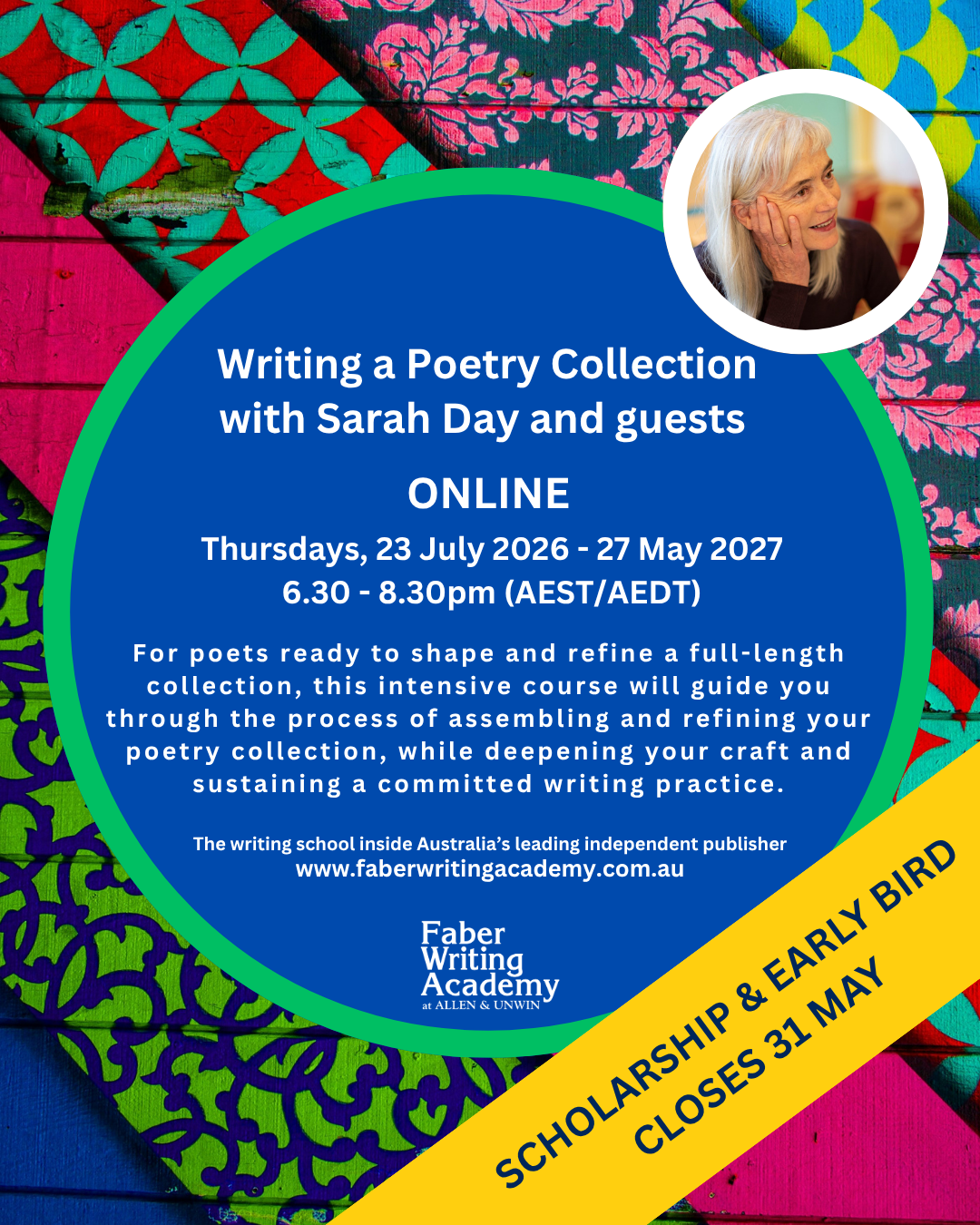 Faber Writing Academy at Allen and Unwin Facebook ad