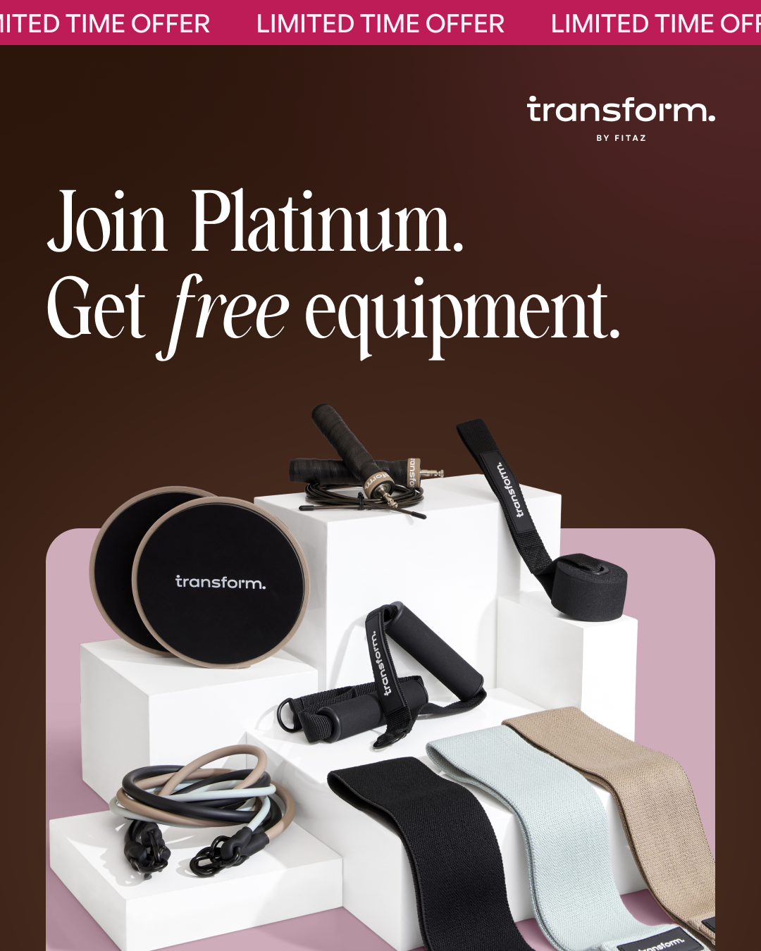 Transform by Fitaz Facebook ad from Jul 6, 2026