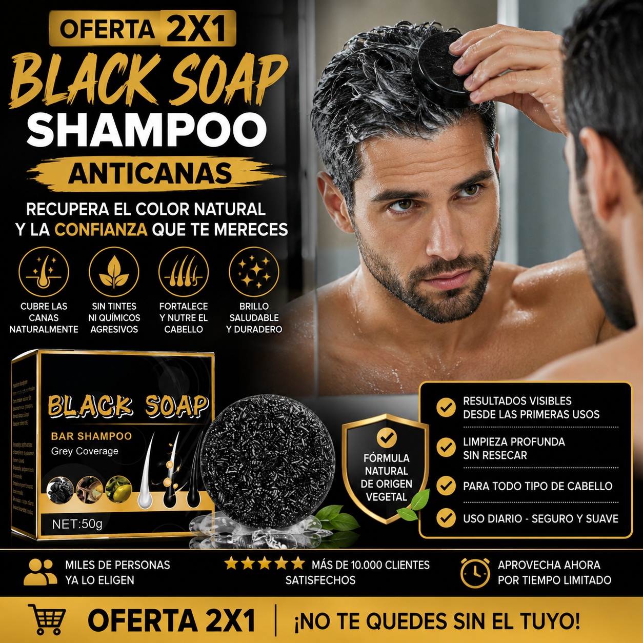 NovaShop Facebook ad: ¿Las canas te hacen ver MÁS cansado y…