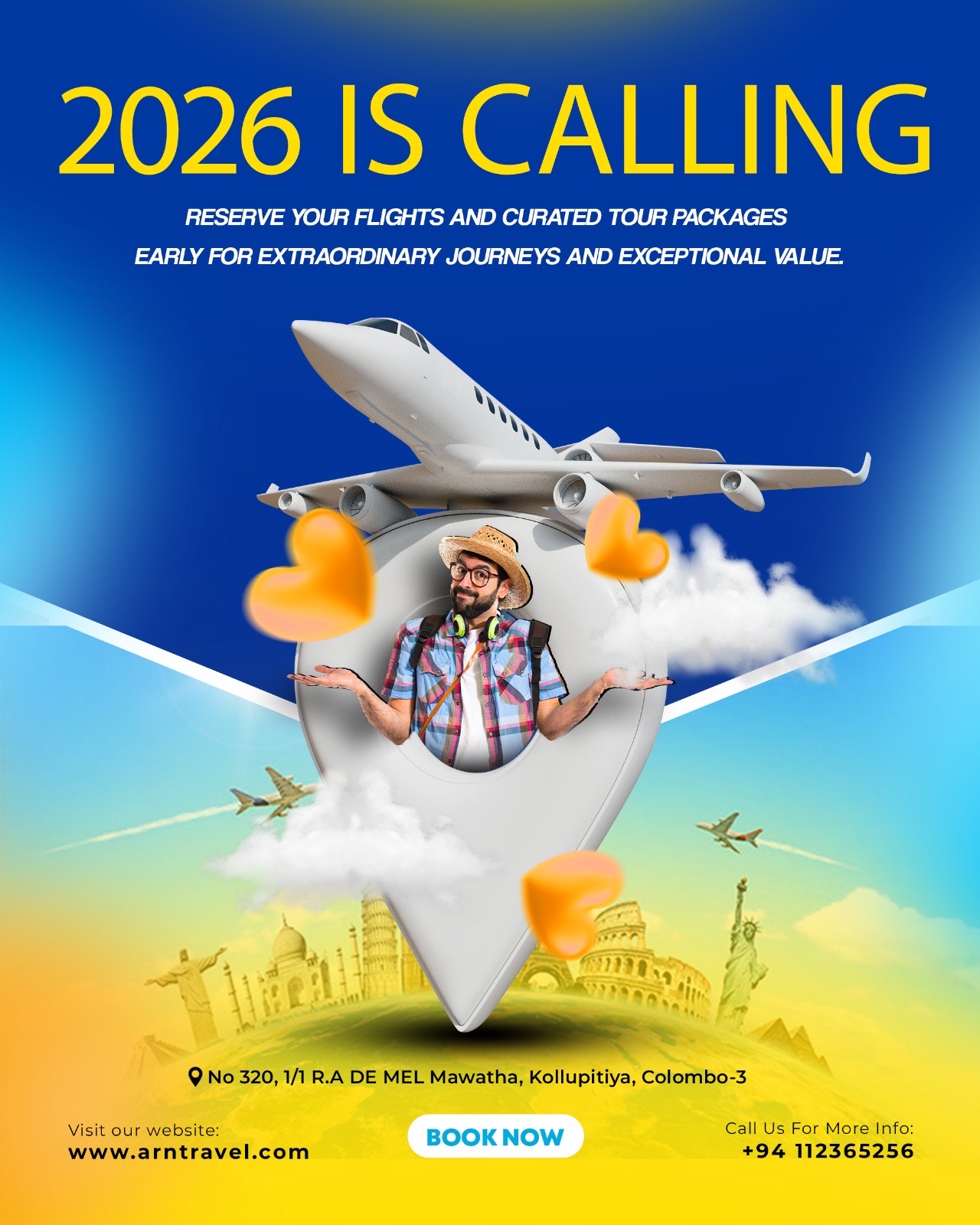 ARN Travels Facebook ad: Time to Travel!