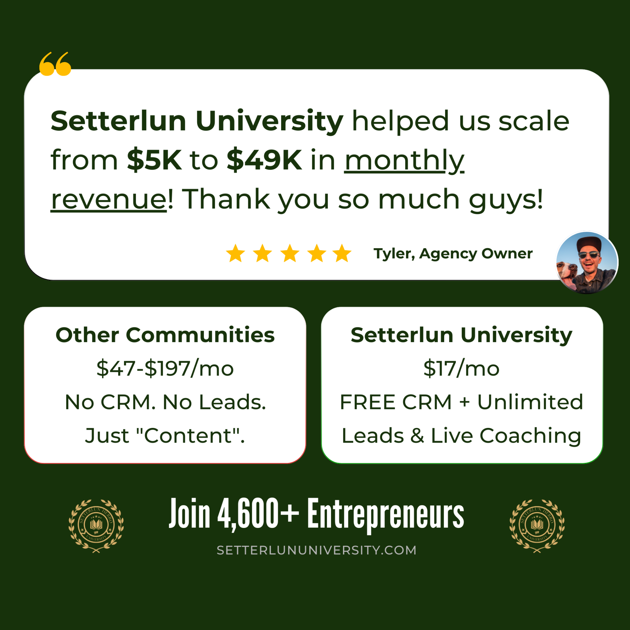 Jake Setterlun Facebook ad
