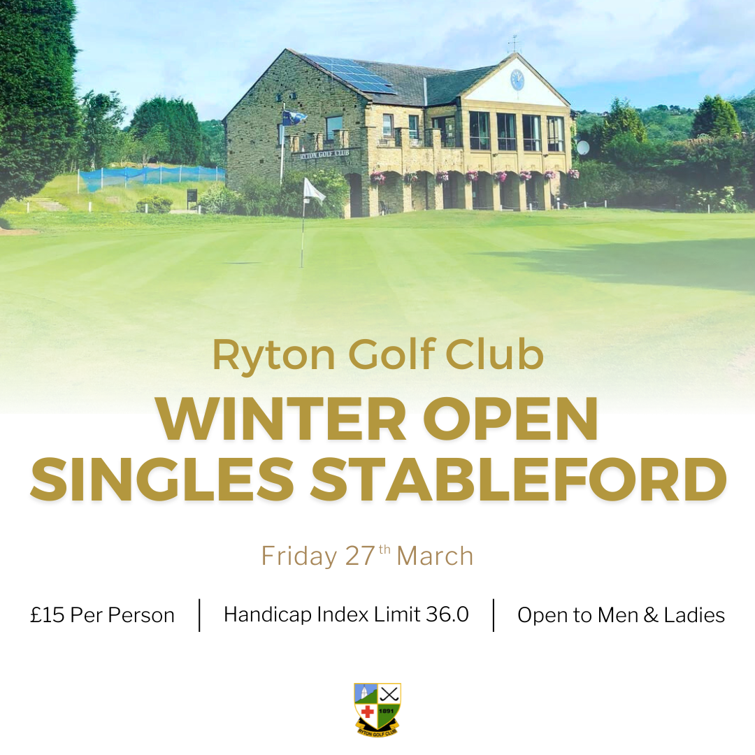 Ryton Golf Club - Ads Facebook ad: Call Us & Book Today