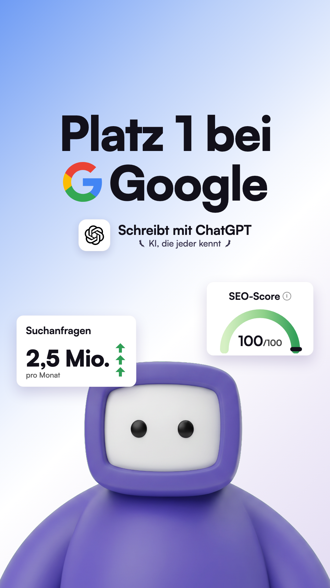 Nino Facebook ad: Platz 1 bei Google