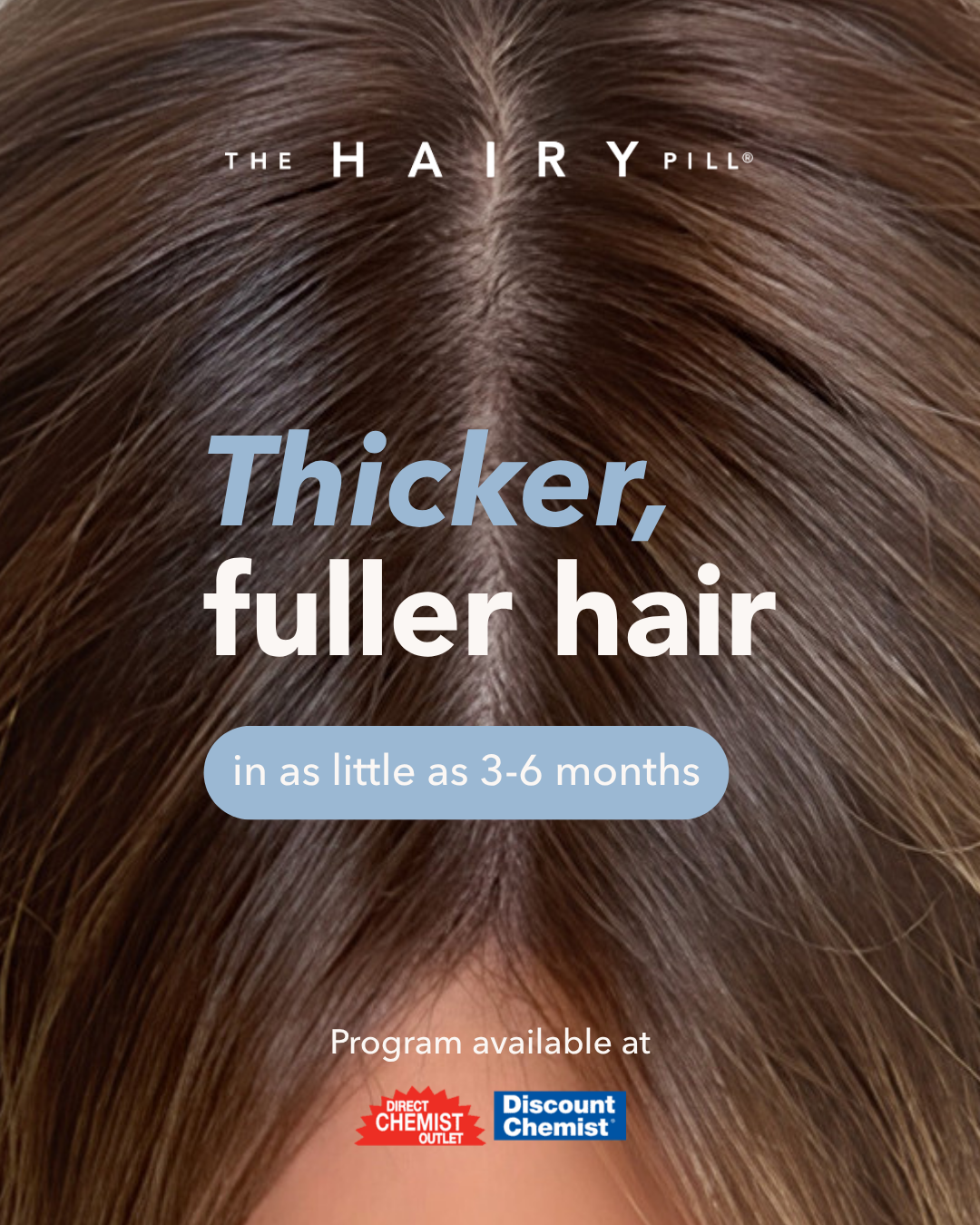 The Hairy Pill Facebook ad: Get started today