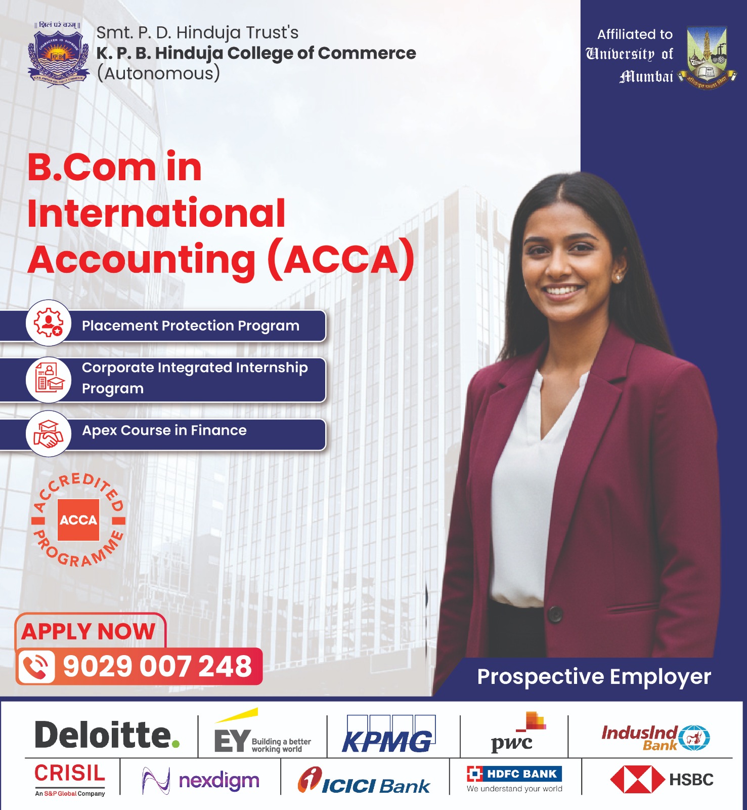 FinplanIndia Facebook ad: Build a Global Finance Career with B.Com + ACCA
