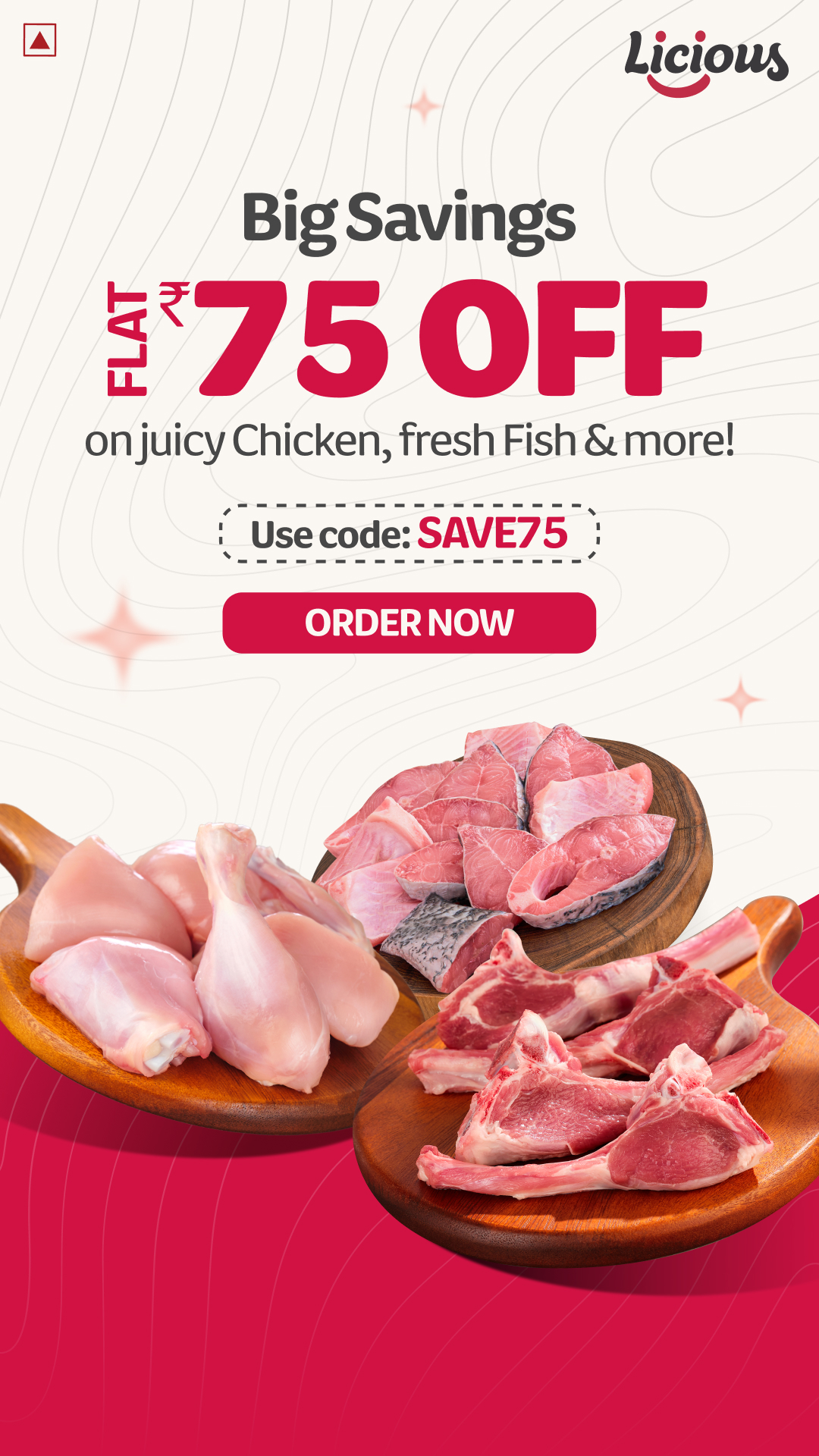 Licious Facebook ad