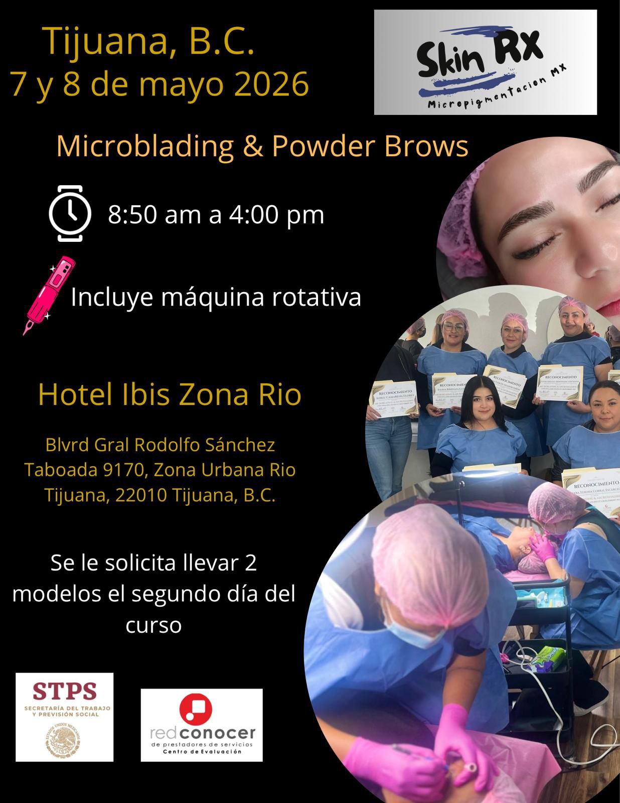 Micropigmentacion Mx Facebook ad: Tijuana, B.C 7 y 8 de mayo 2026