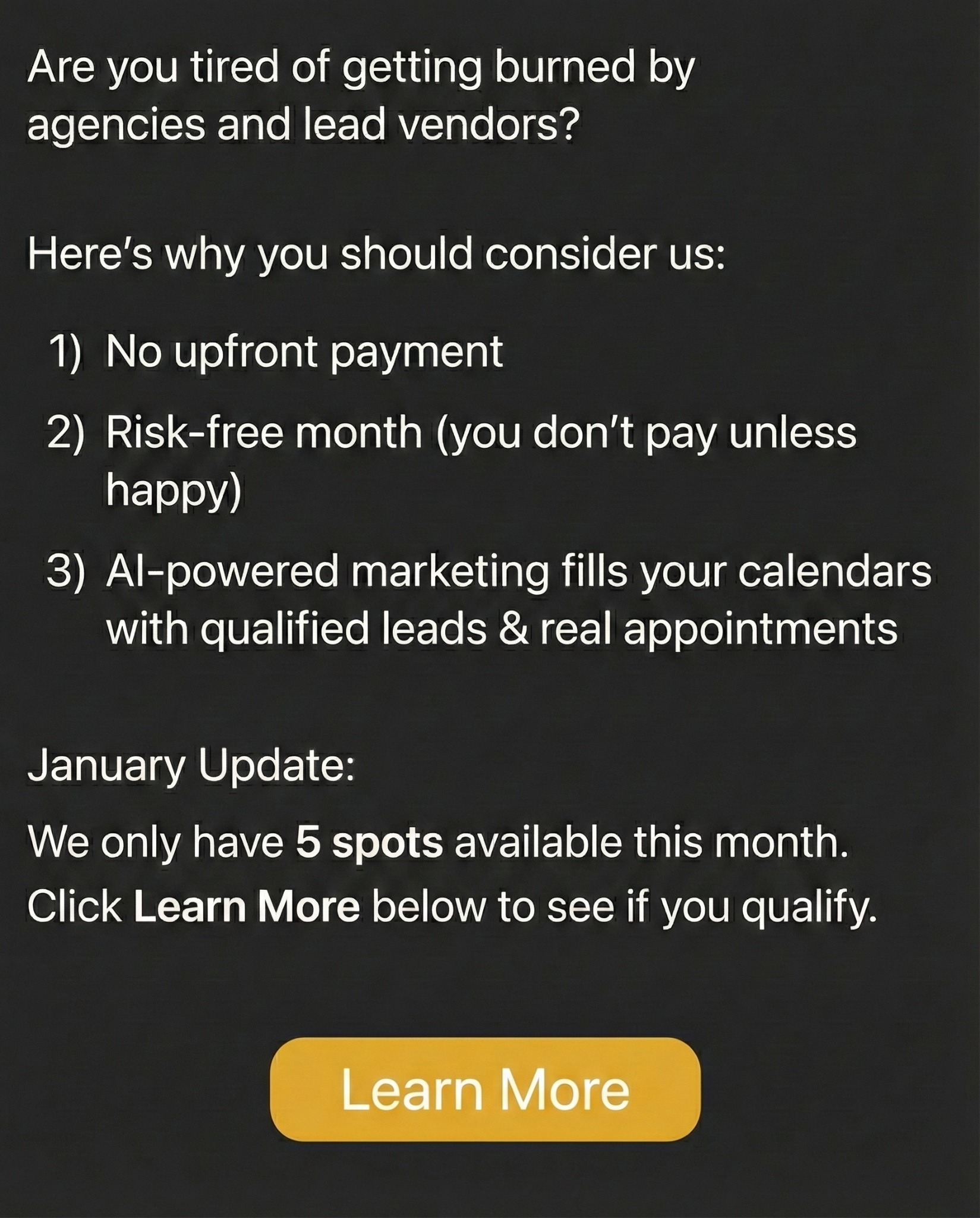 Virtual Blue Agency Facebook ad