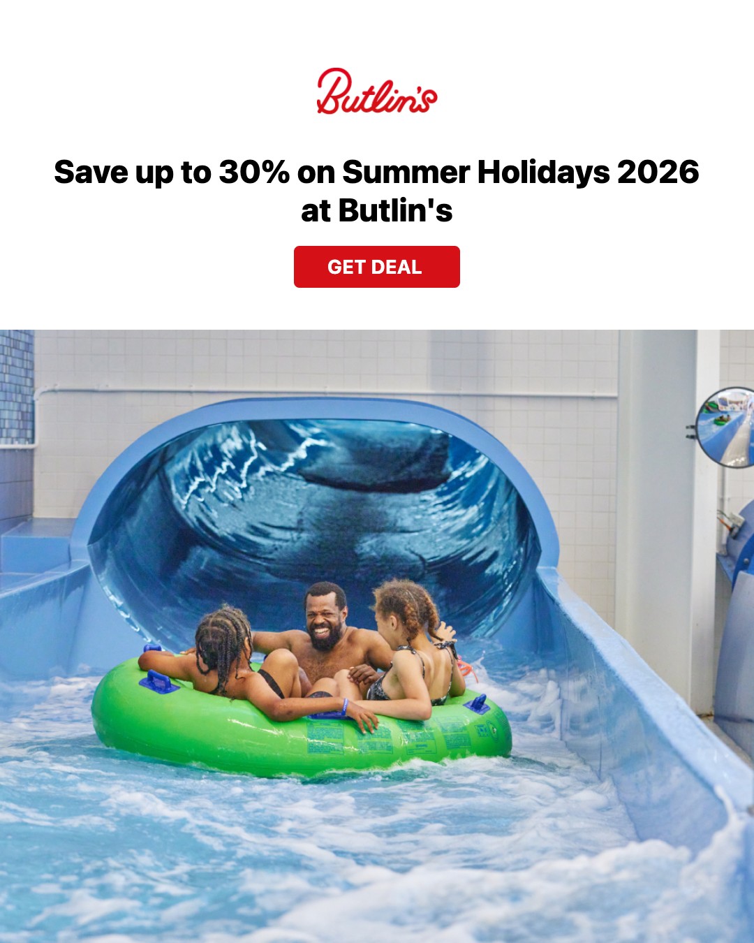 Everything Discounts Facebook ad: Save up to 30% on Summer Holidays 2026…