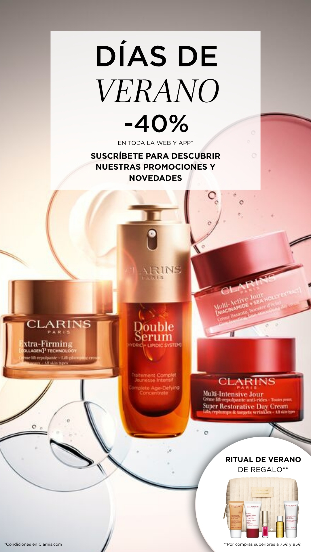 Clarins Facebook ad