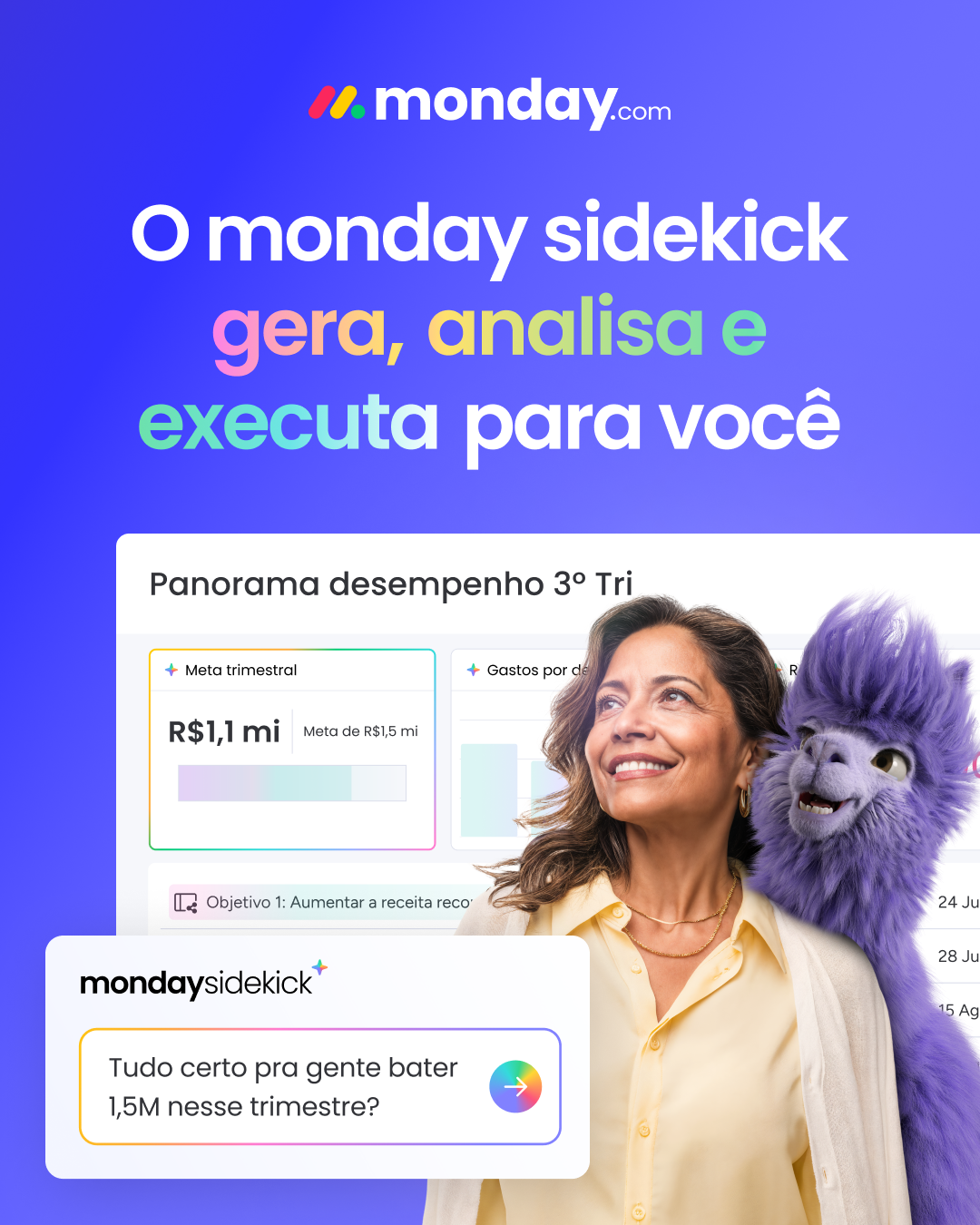 monday.com Facebook ad