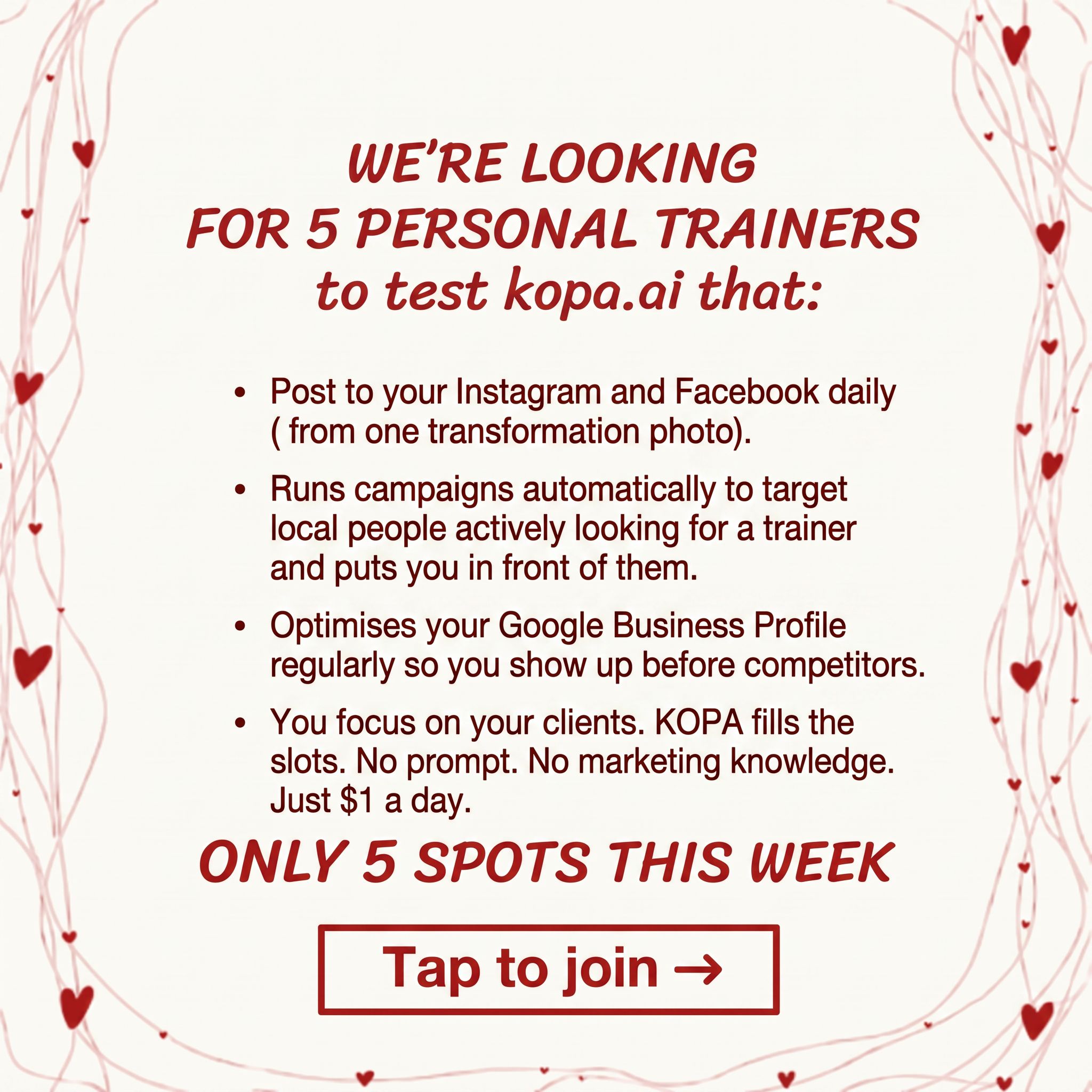 Michael Smith Facebook ad