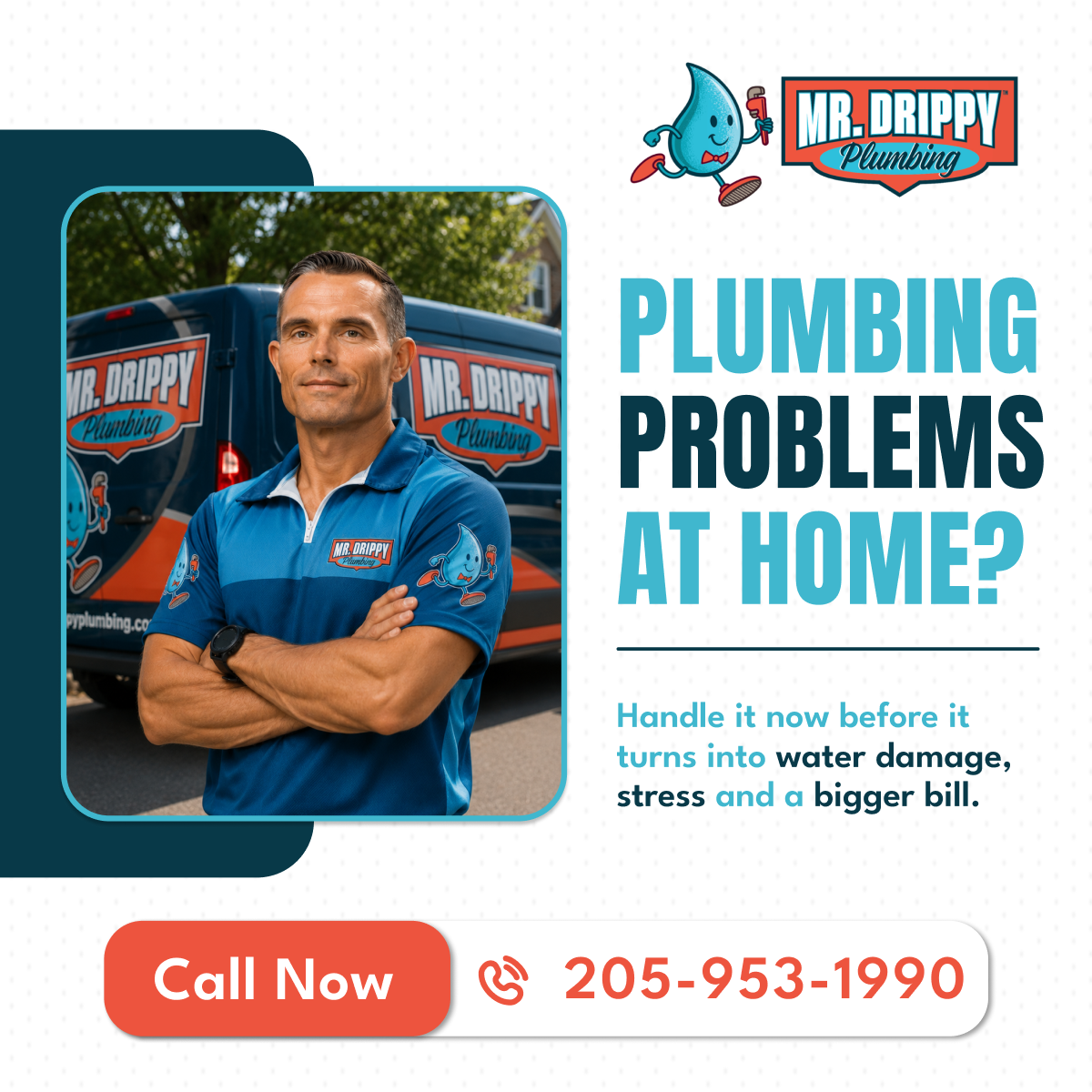 Mr. Drippy Plumbing Facebook ad
