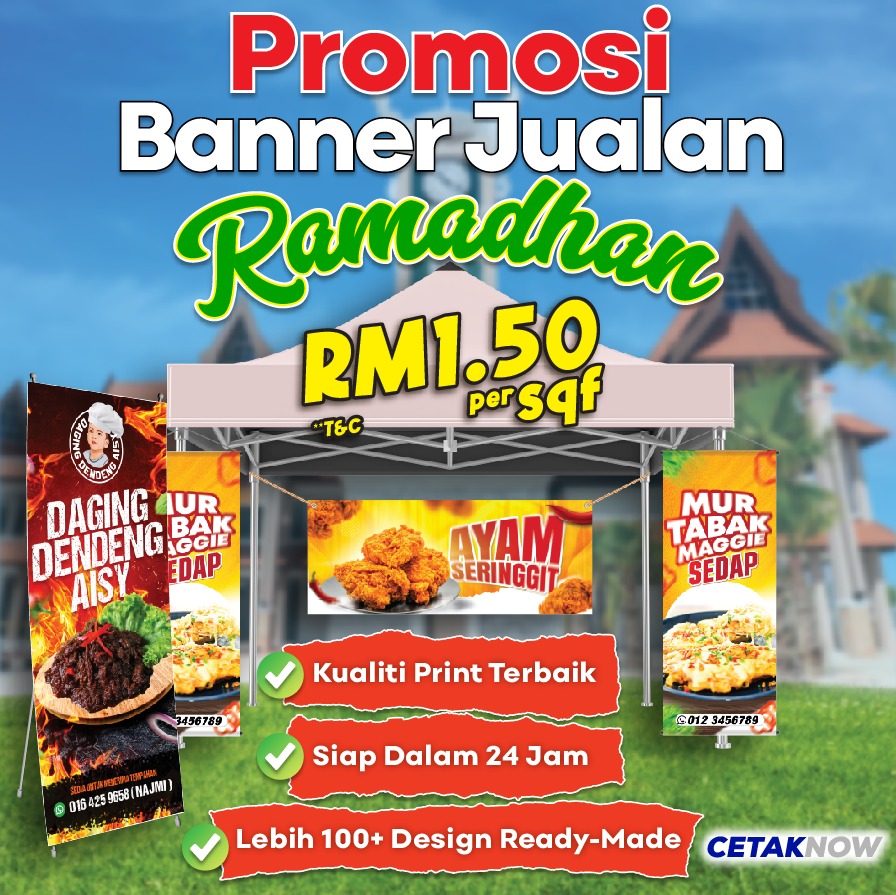 Kilang Cetak Terengganu Facebook ad: ORDER SEKARANG!