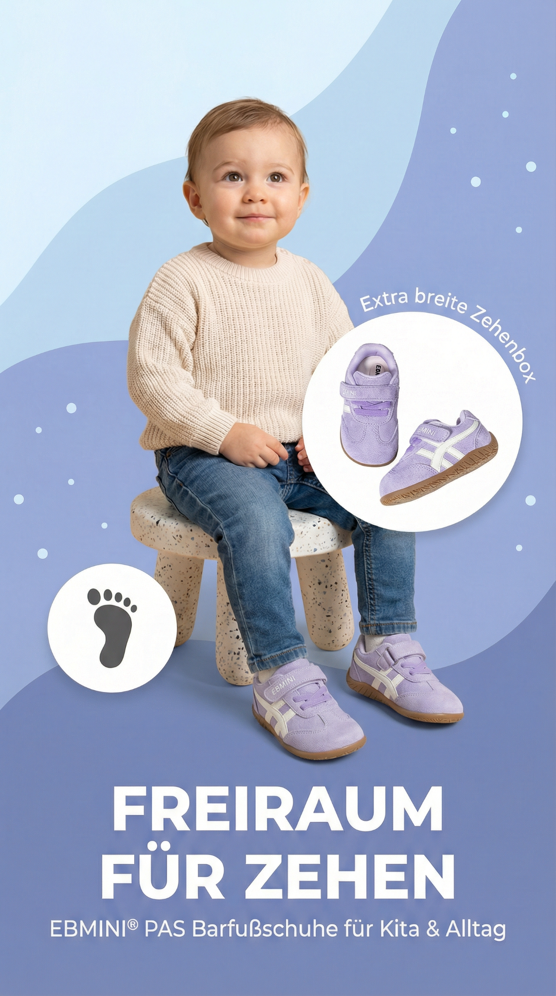 Ebmini - Kinder Barfußschuhe Facebook ad