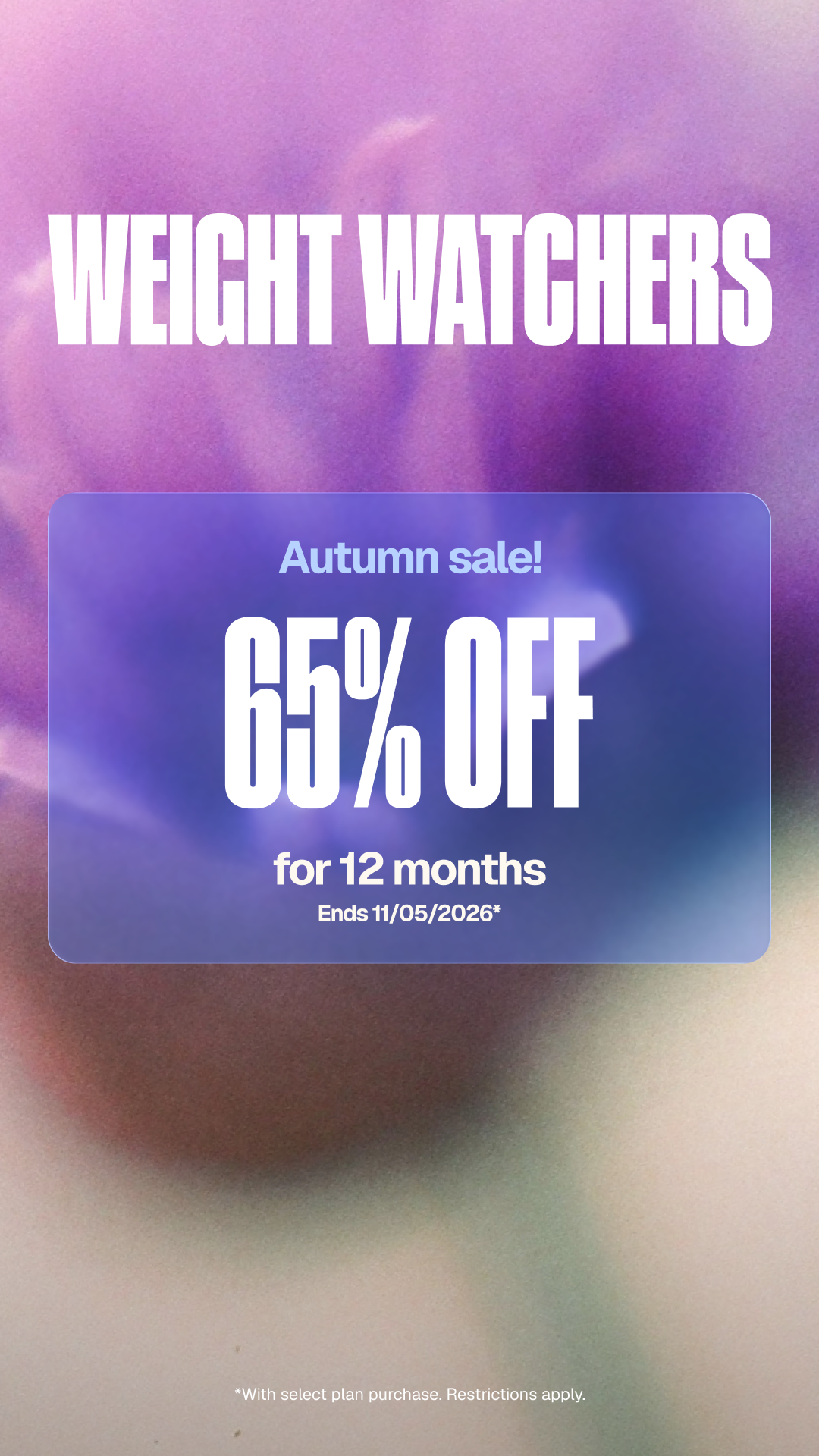WeightWatchers Facebook ad