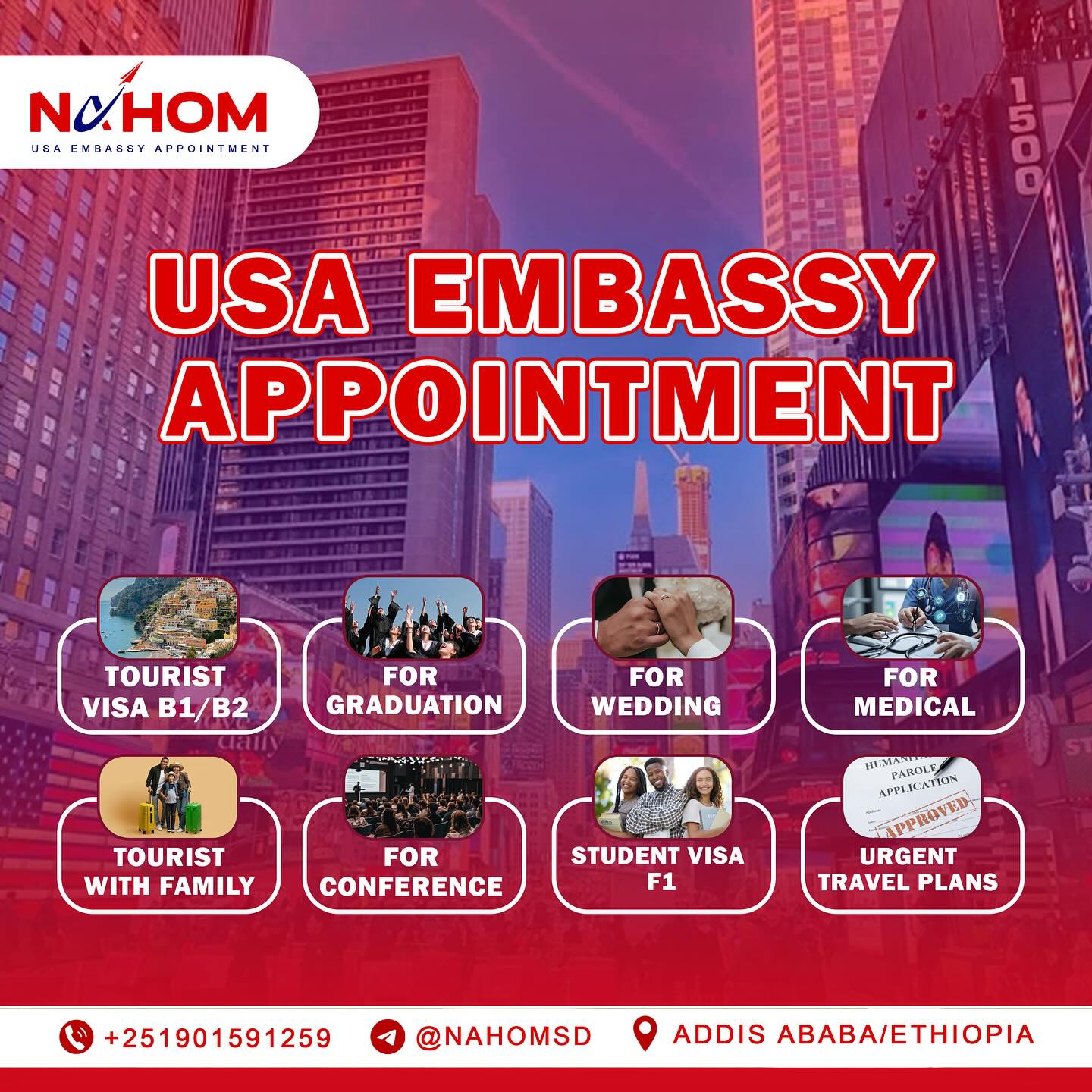 appointment.et Facebook ad: የአሜሪካ U.S. ኤምባሲ ቀጠሮ ማግኘት አልቻሉም?ቀጠሮዎን እናስተካክላለን