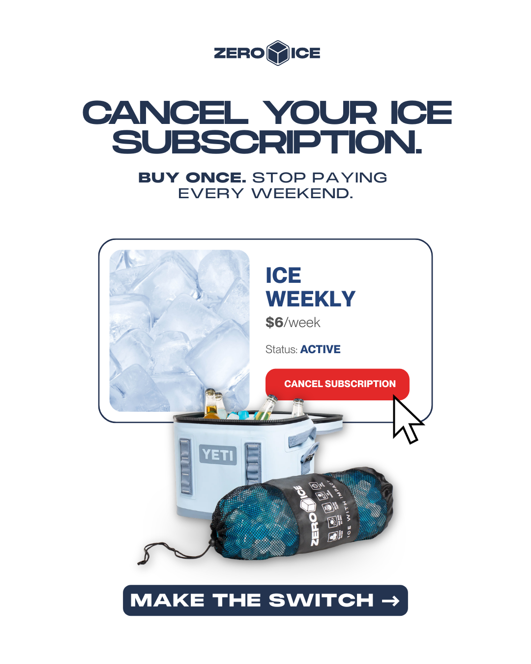 ZERO ICE Facebook ad