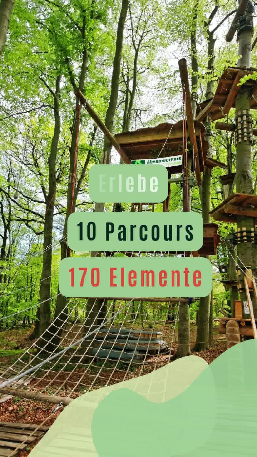 AbenteuerPark Potsdam - Tickets vorab buchen Facebook ad: Natur pur, Erleben Sie Abenteuer inmitten üppiger Wälder!