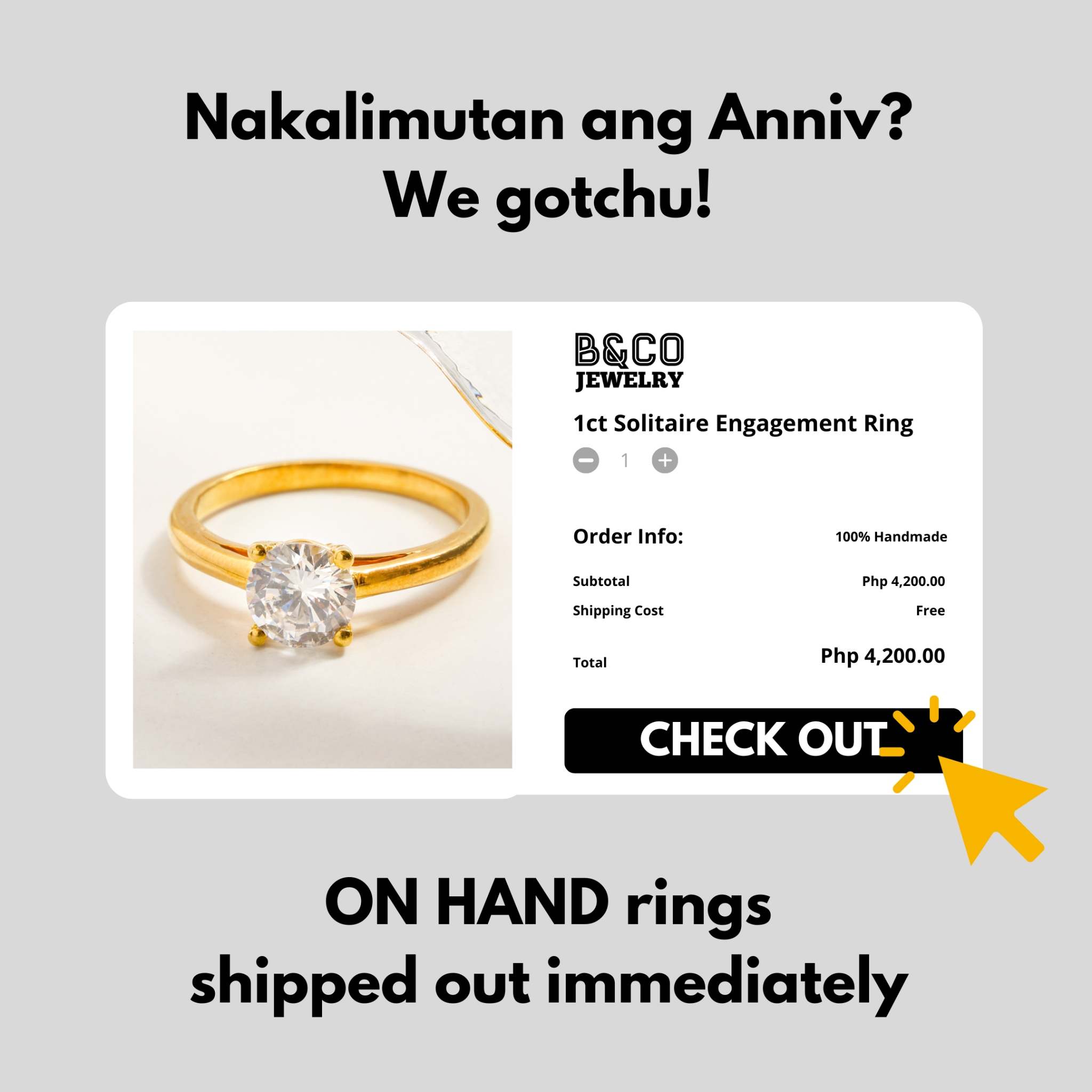 B&Co Custom Jewelry Facebook ad