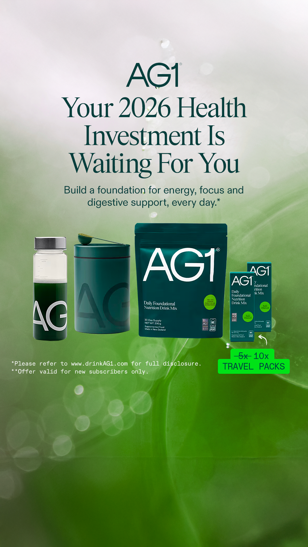 AG1 by Athletic Greens Facebook ad