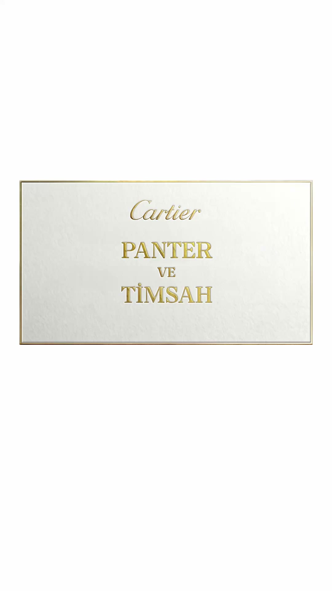 Cartier Facebook ad: Bir gün Panter, nehrin kıyısında bir timsahla karşılaşır.