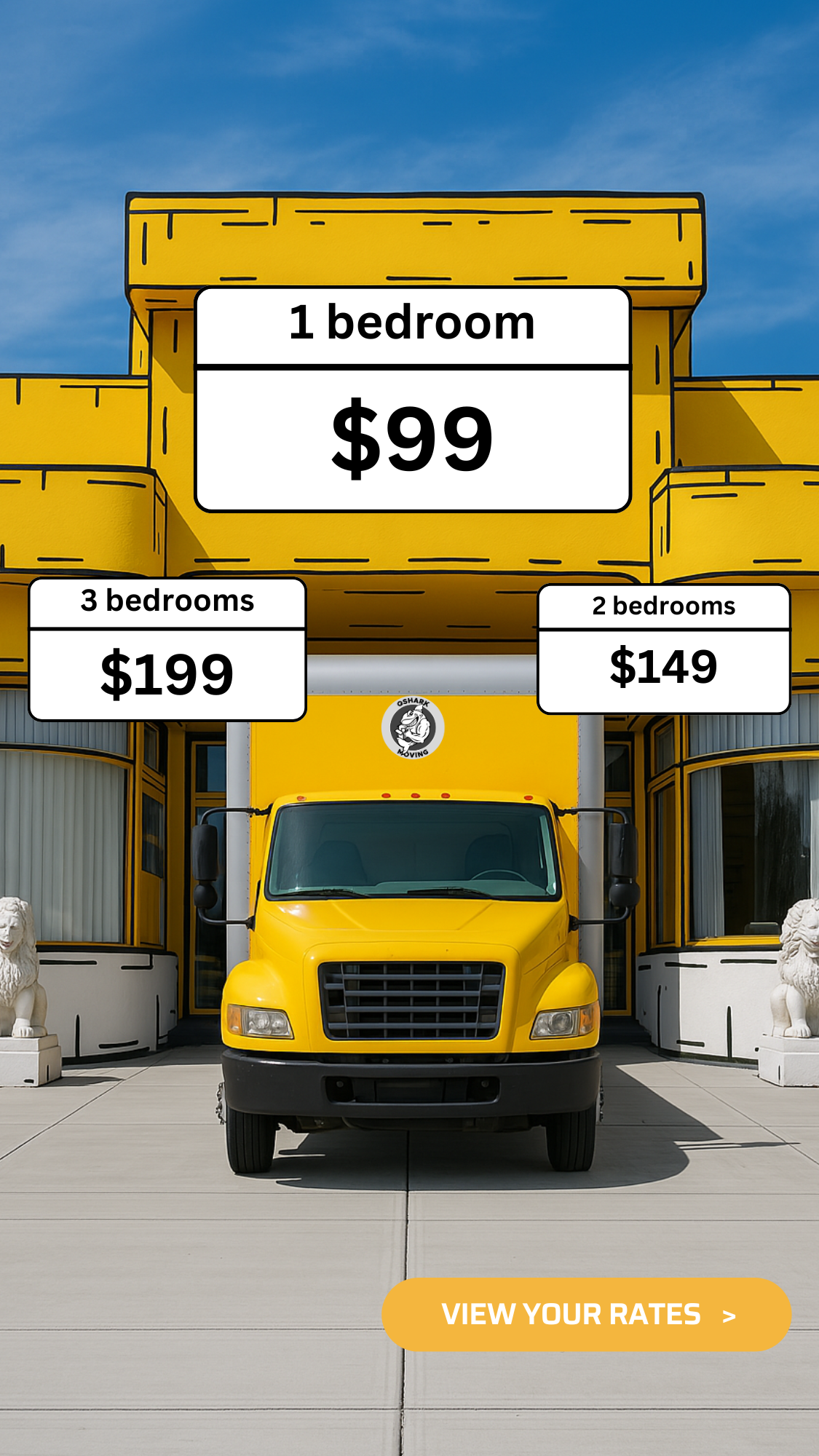 Qshark Moving Company Facebook ad