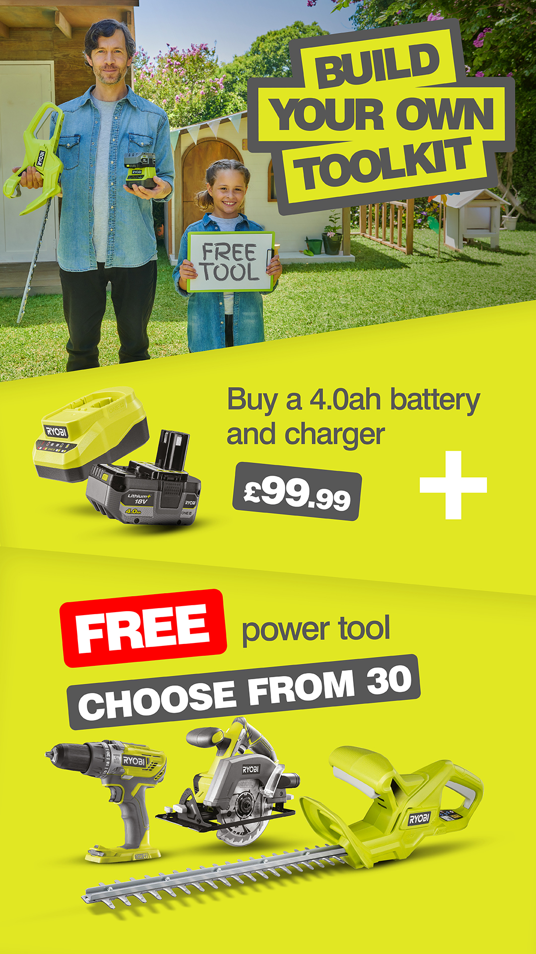 Ryobi Tools UK Facebook ad