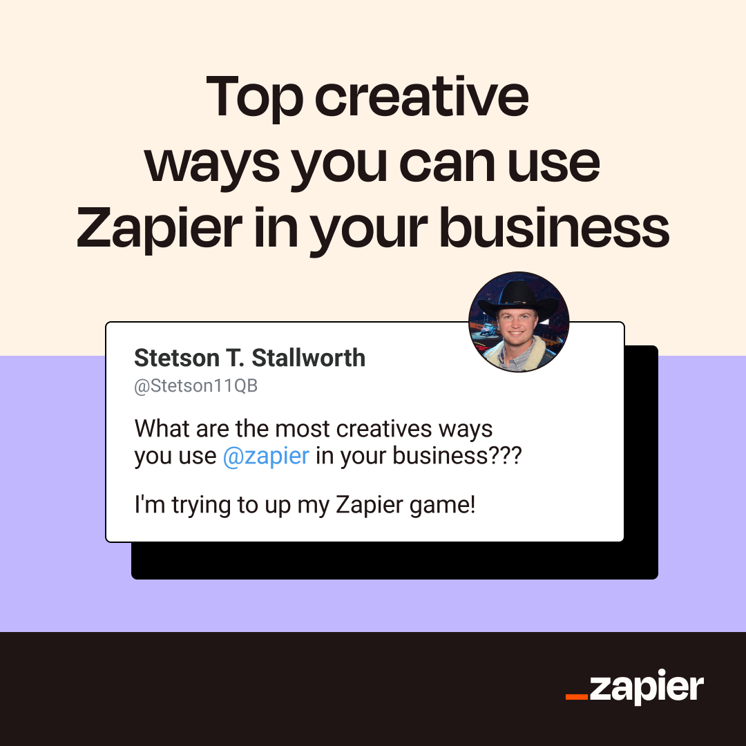 Zapier Facebook ad