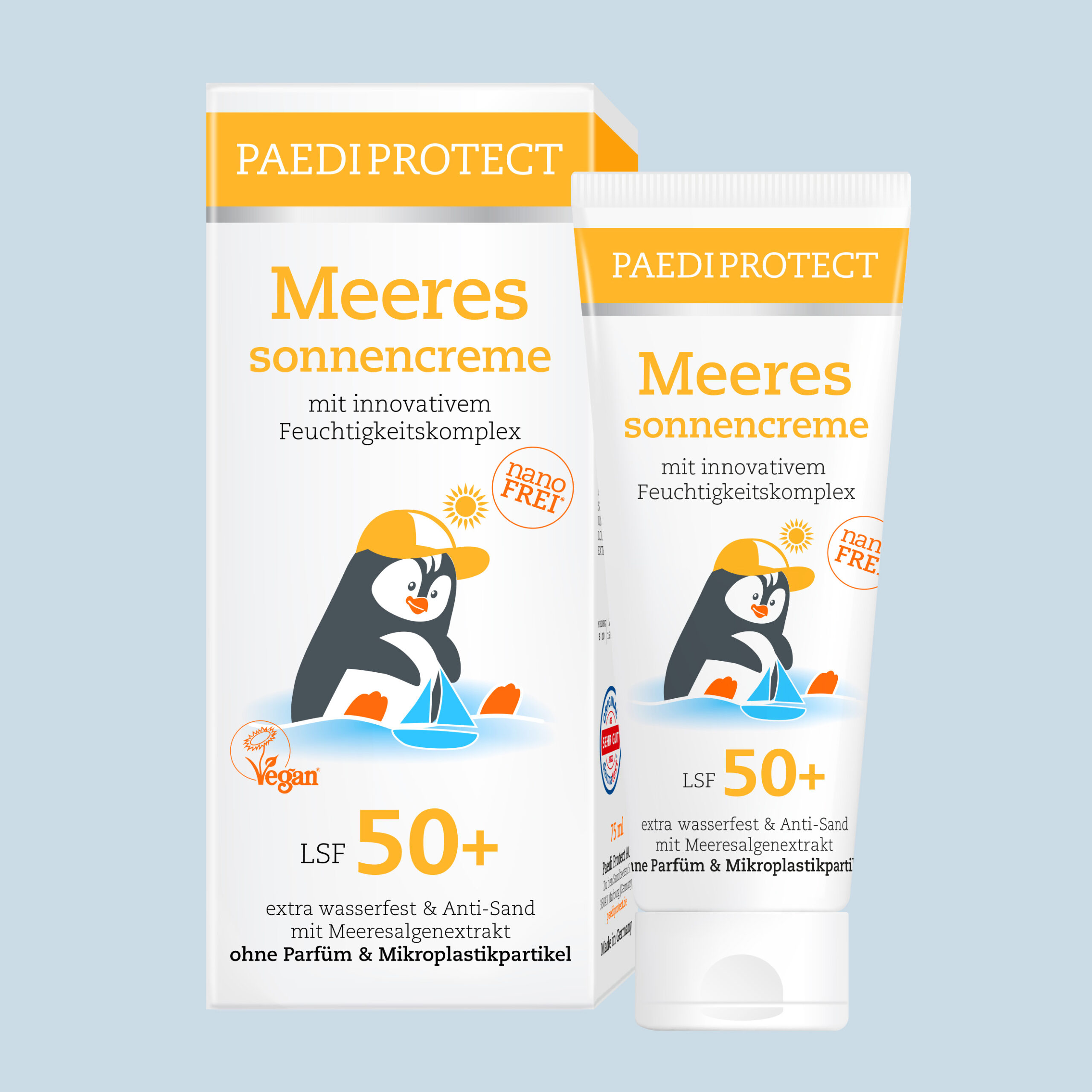Paedi Protect Facebook ad: Sonnenschutz, bei dem du weißt, was drin ist.